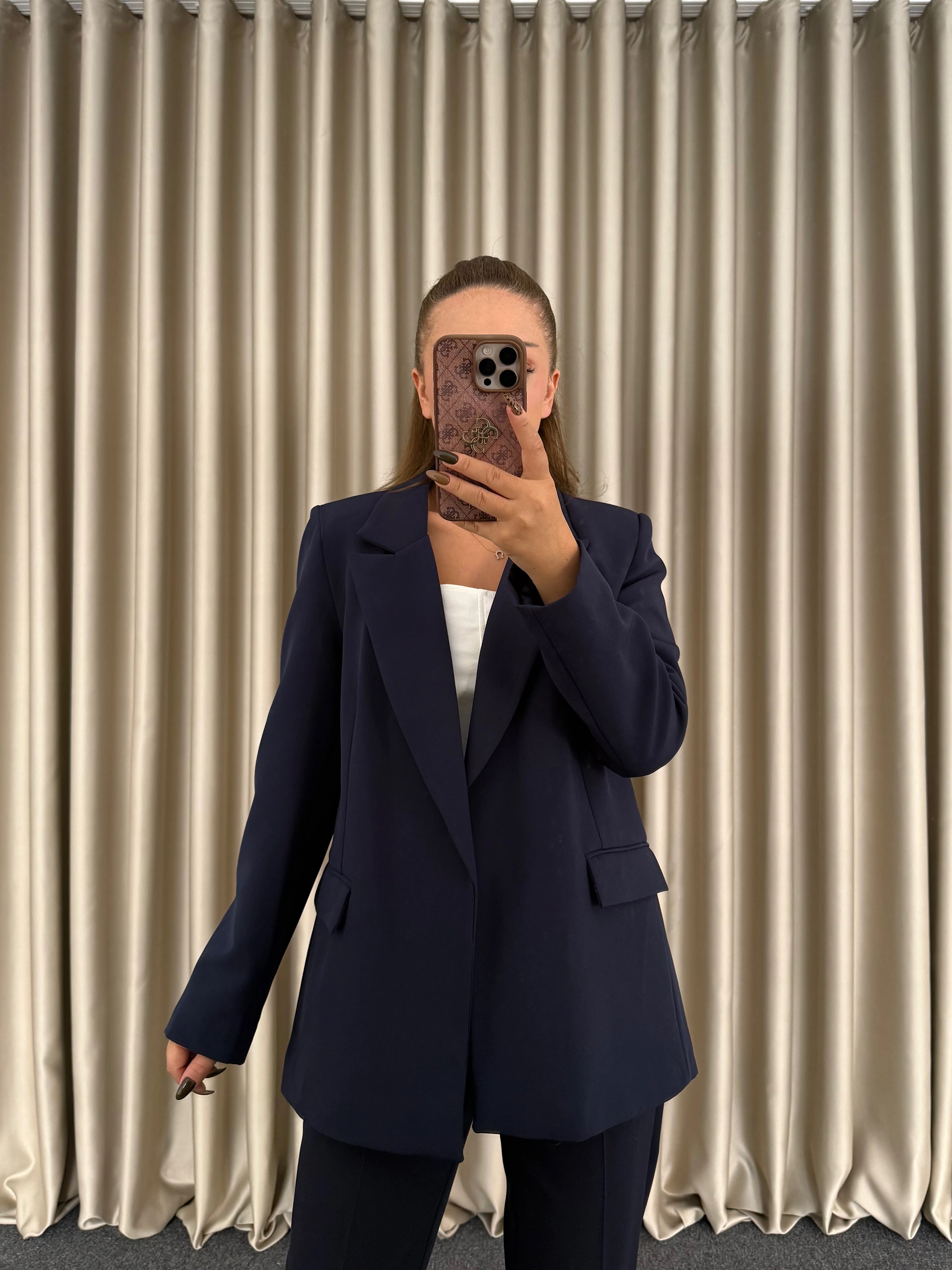 Lacivert Blazer Ceket