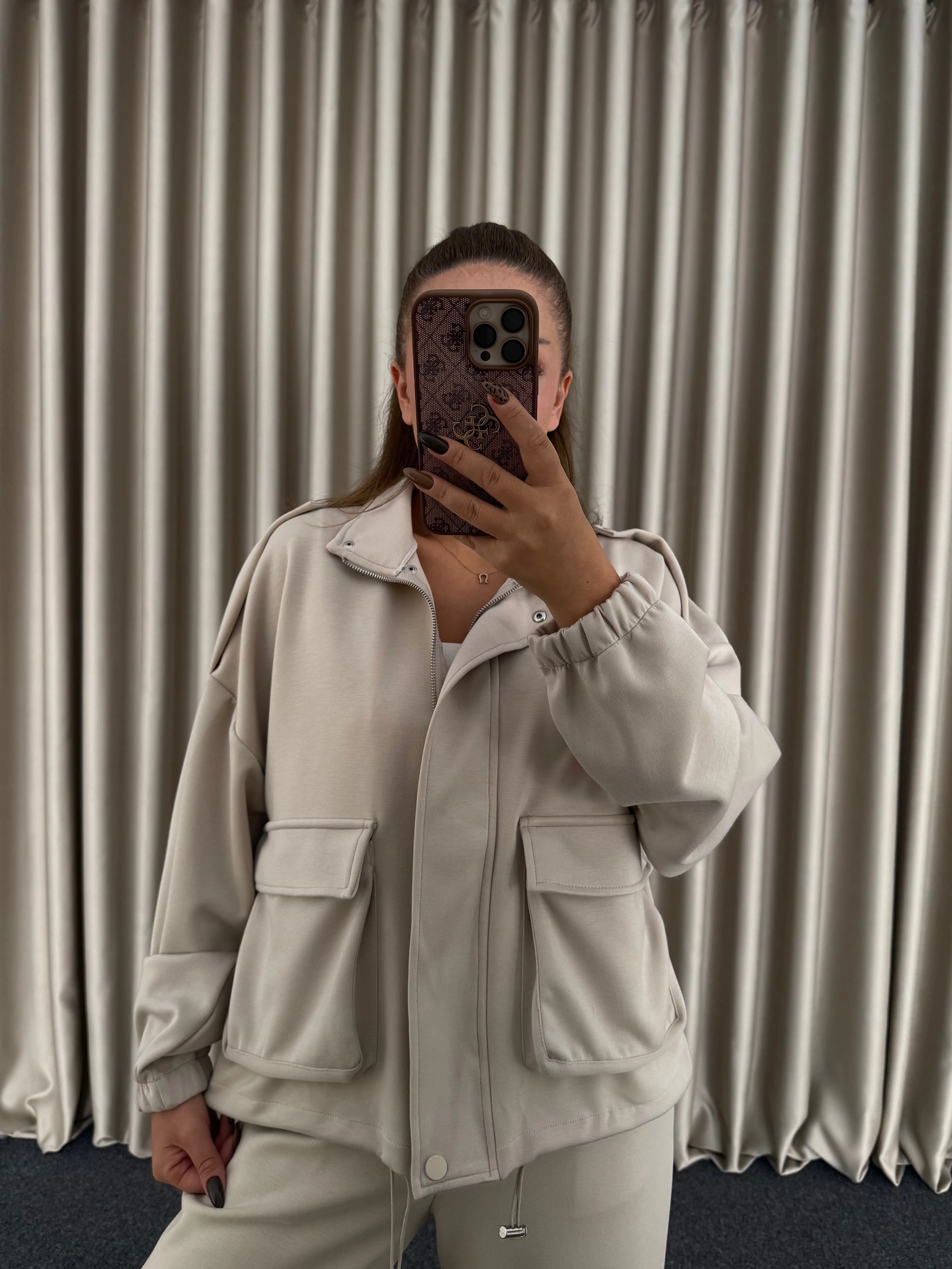 Bej Modal Eşofman Takımı