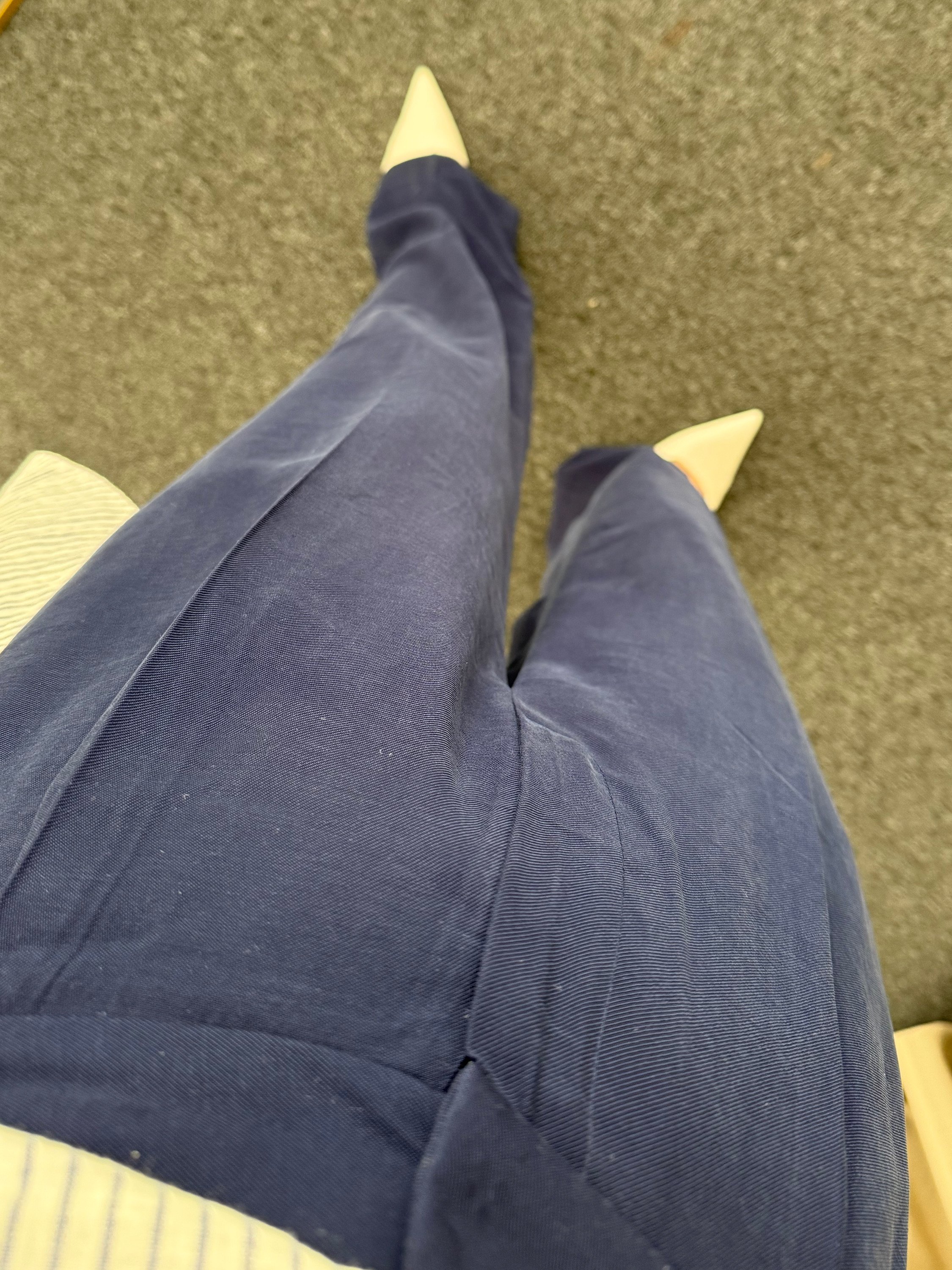 Lacivert Tencel Kumaş Pantolon