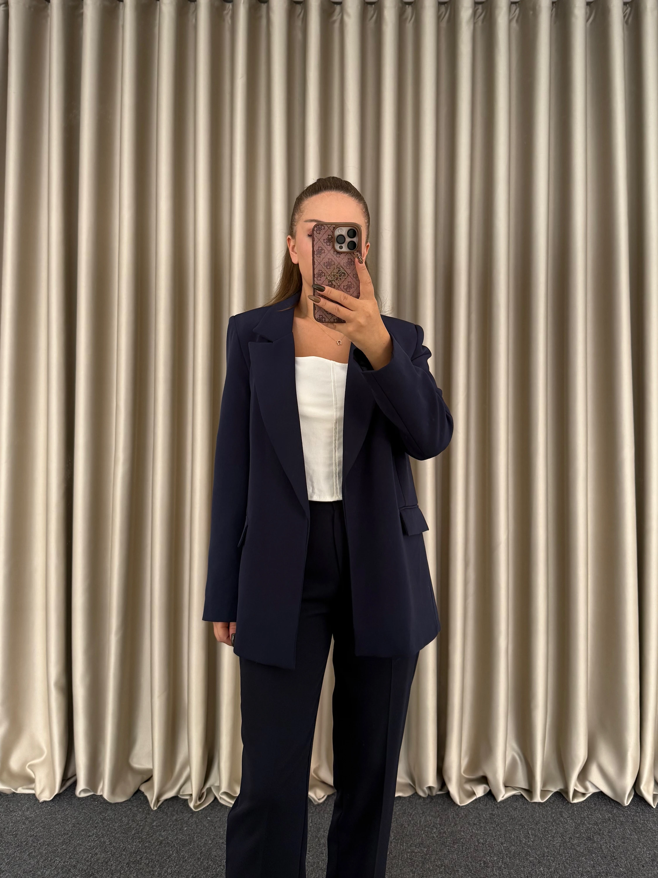 Lacivert Blazer Ceket