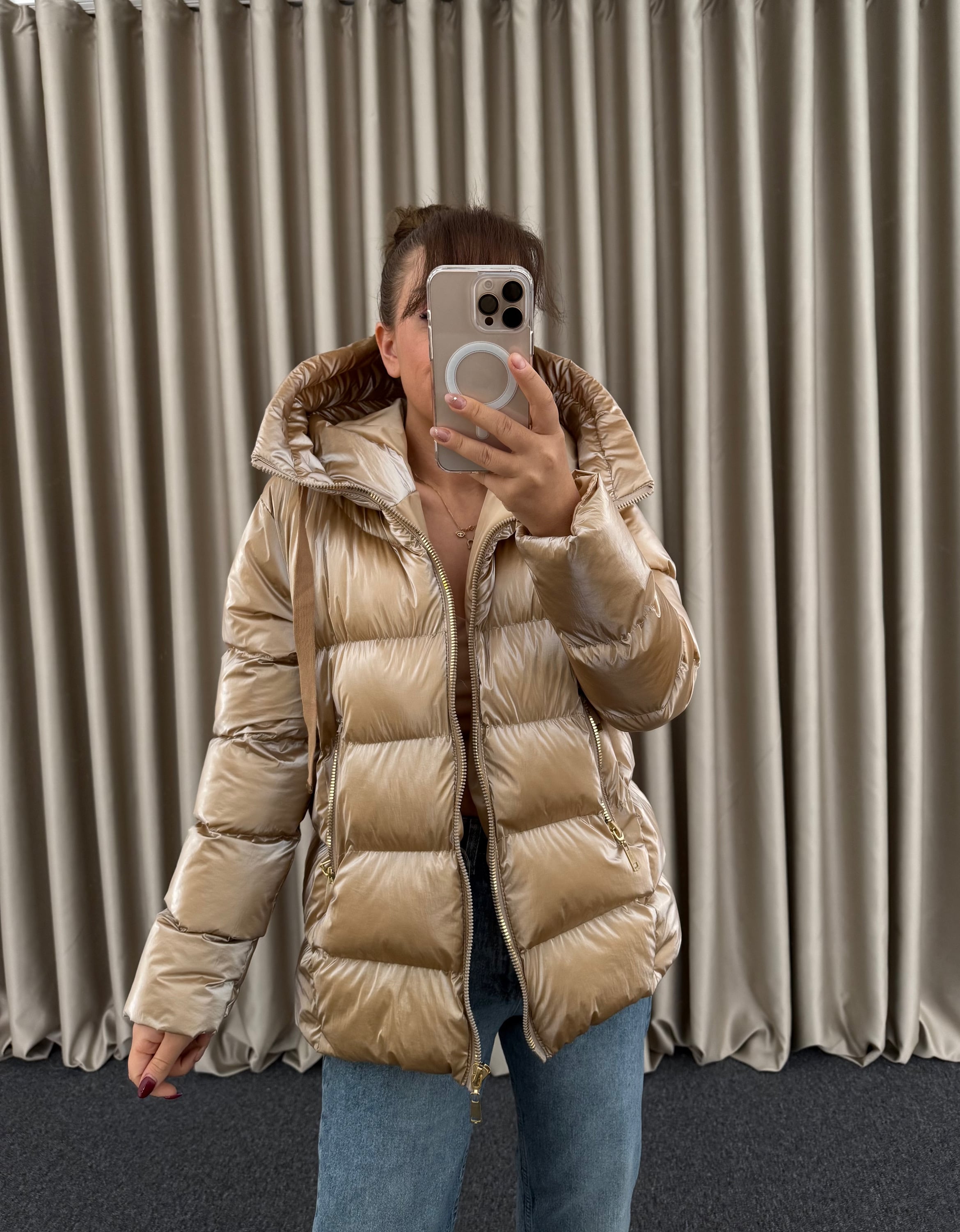 Gold Şişme Mont