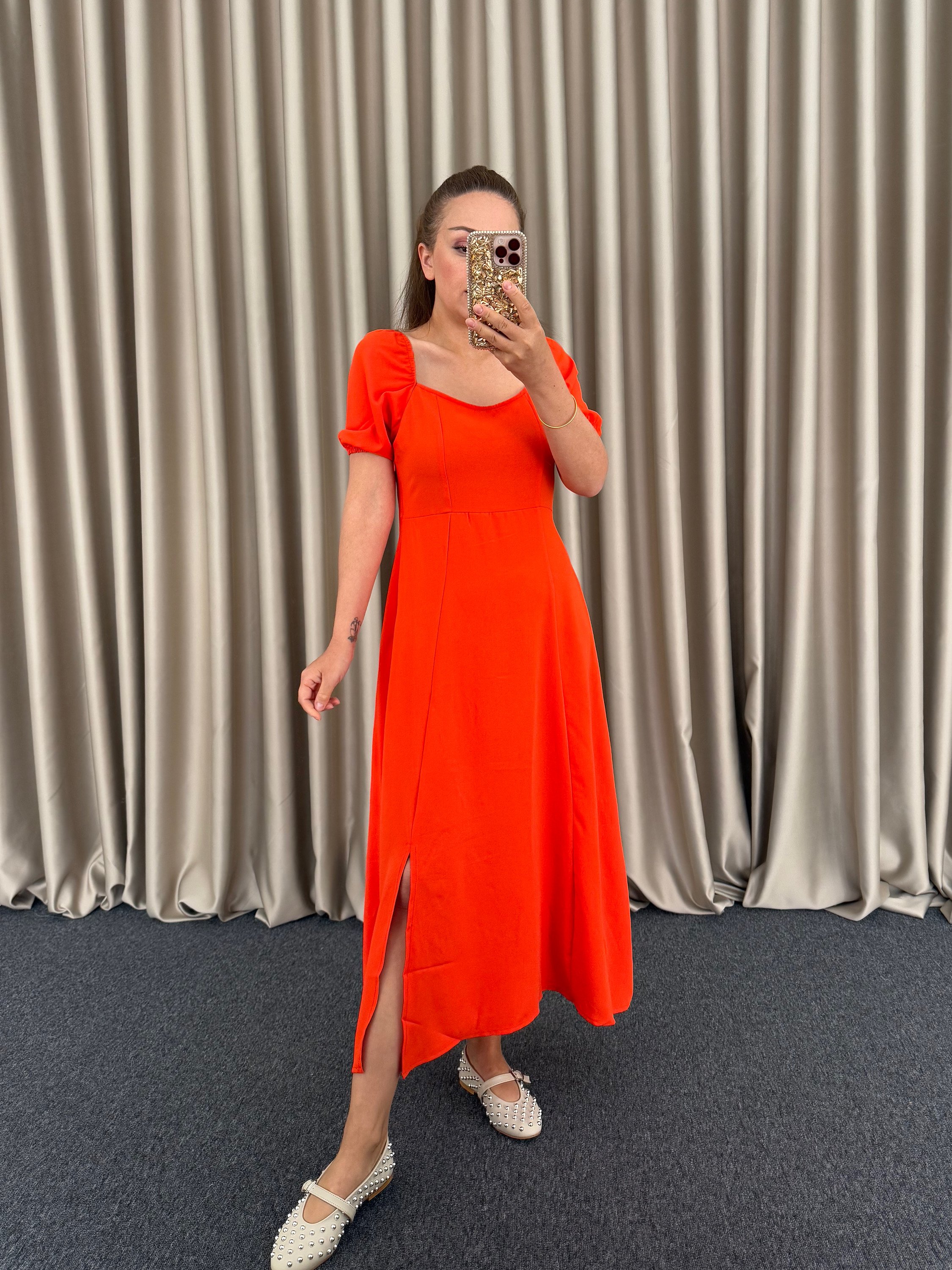 Oranj Aerobin Elbise