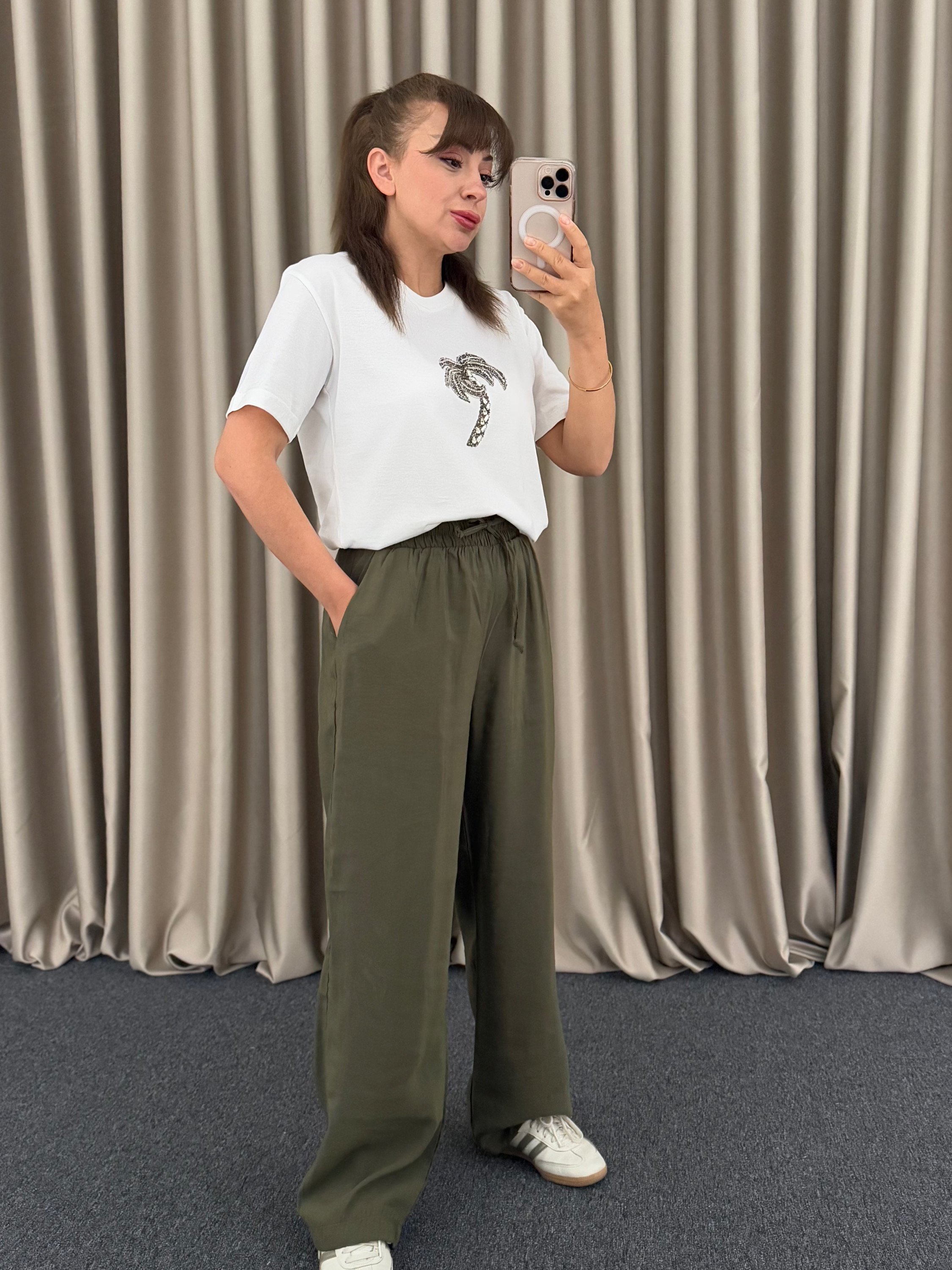 Haki Tencel Pantolon