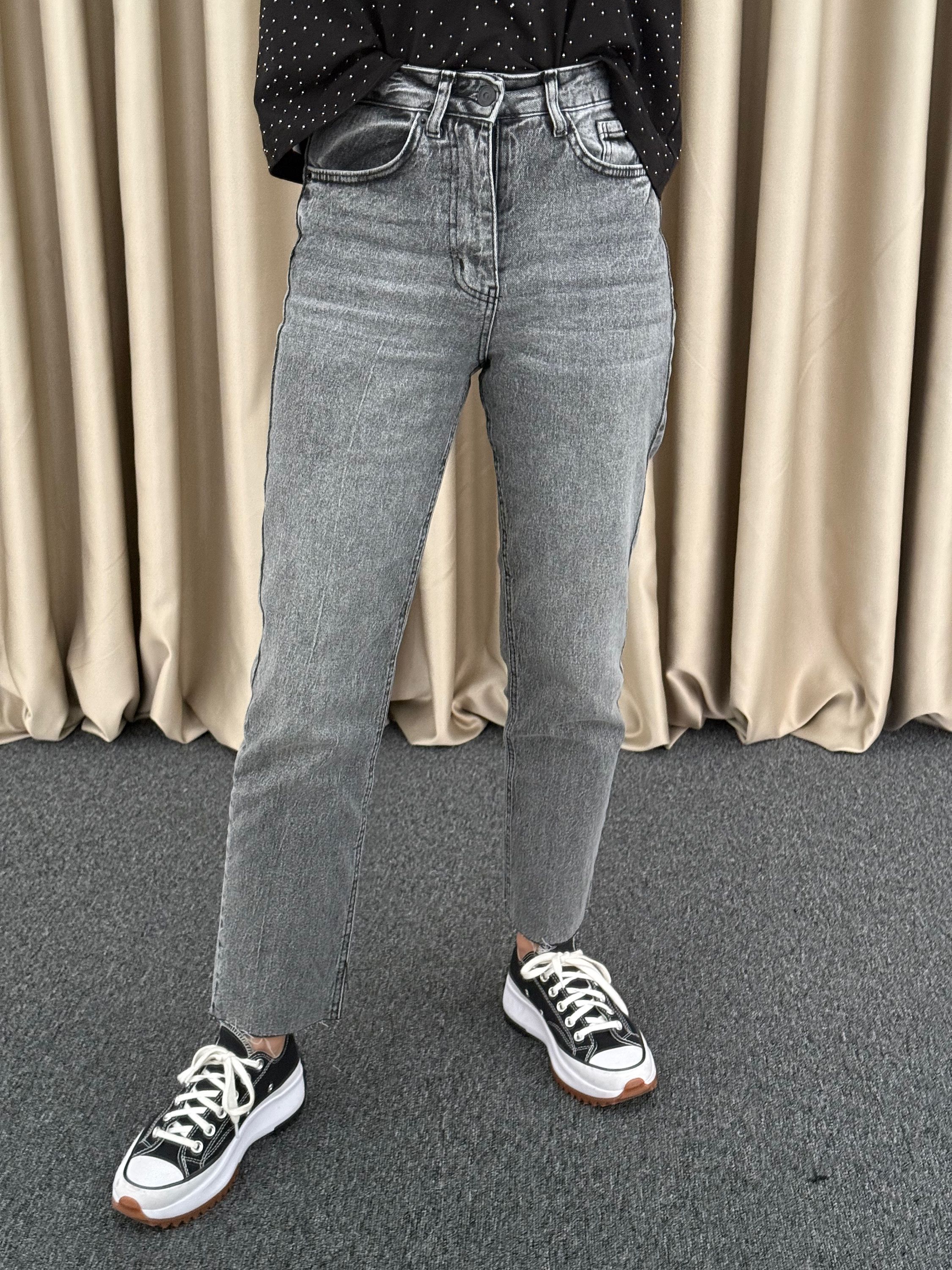 Gri Marka Boyfit Jean Pantolon