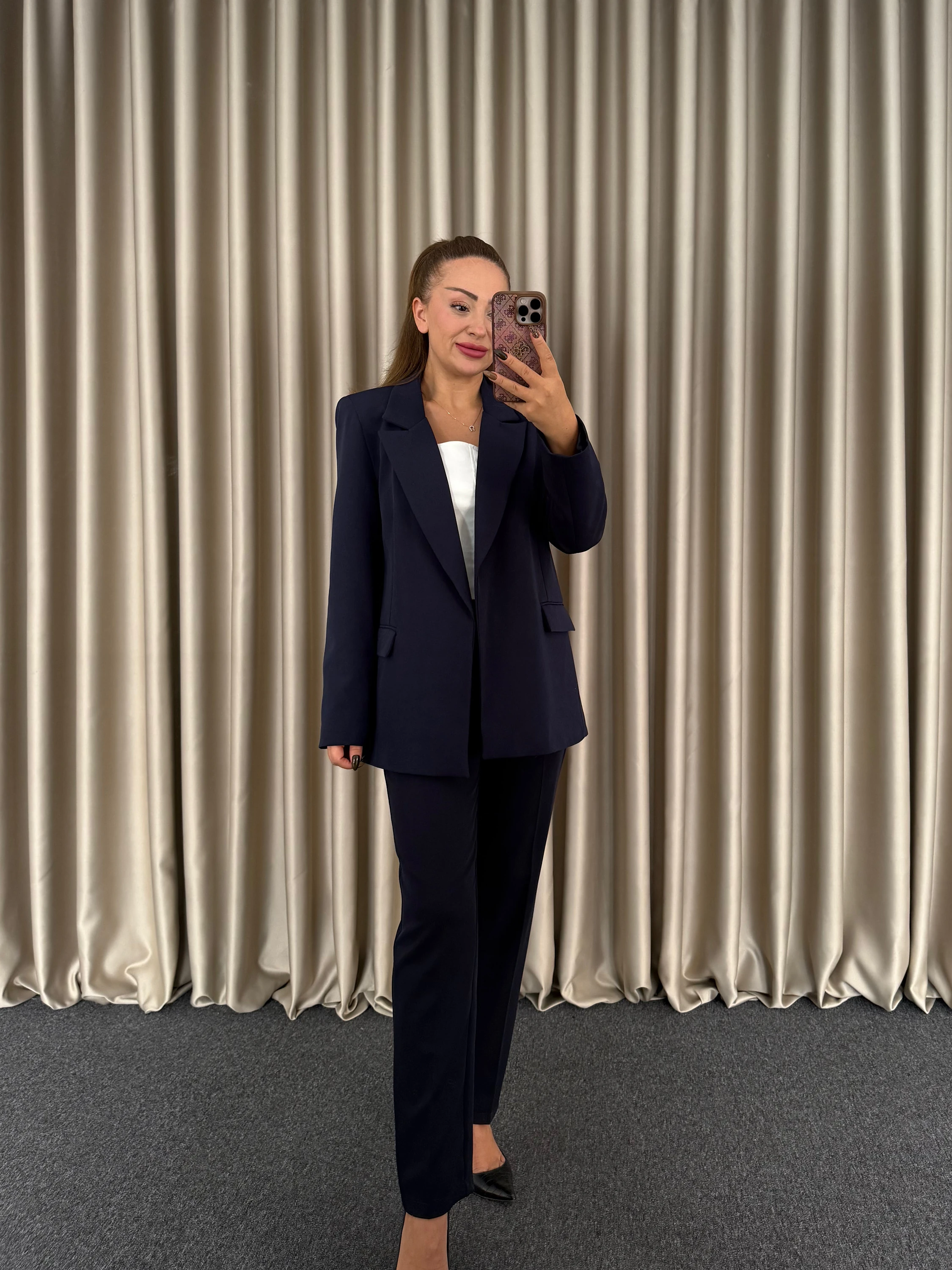 Lacivert Blazer Ceket