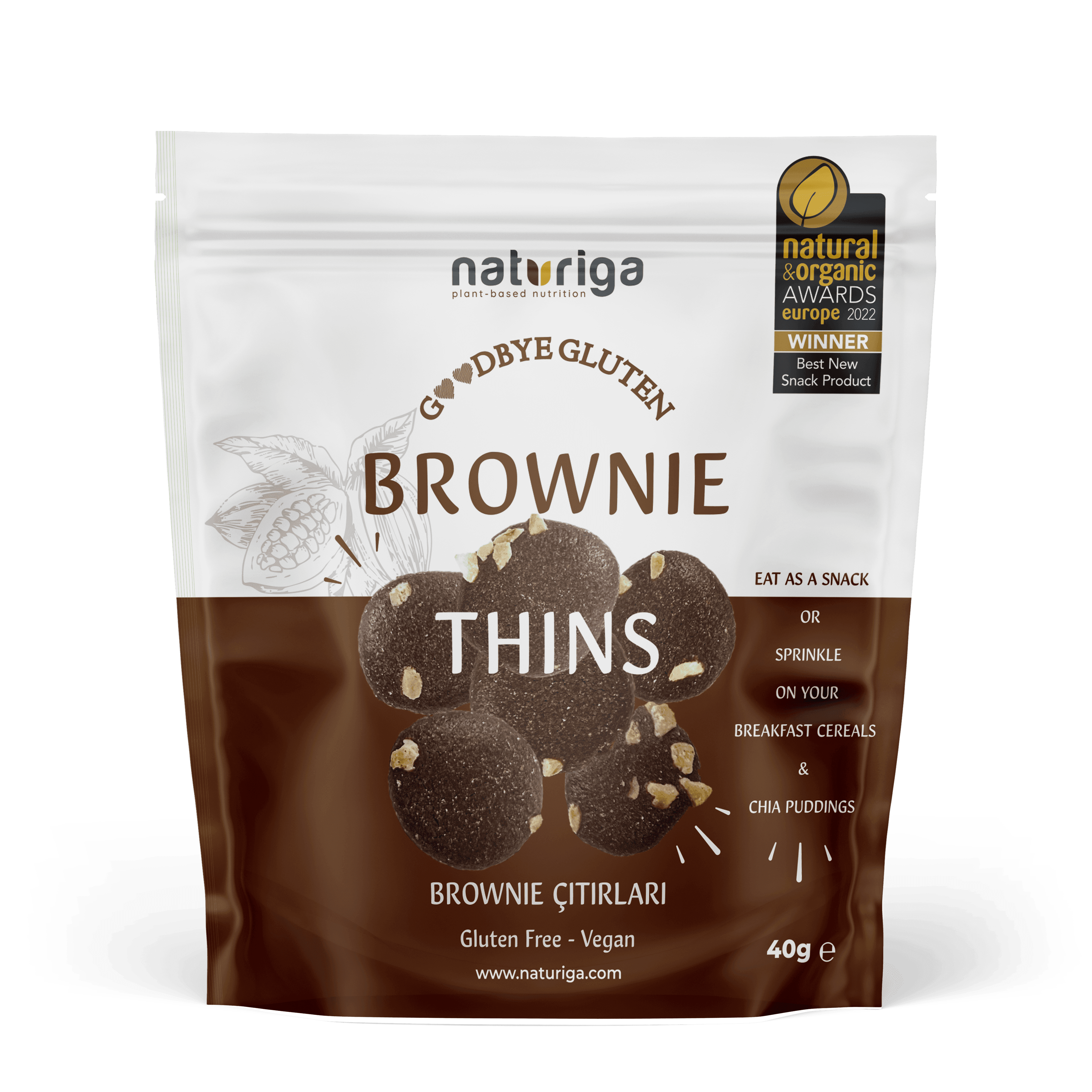 Goodbye Gluten Brownie Çıtırları 40 Gr