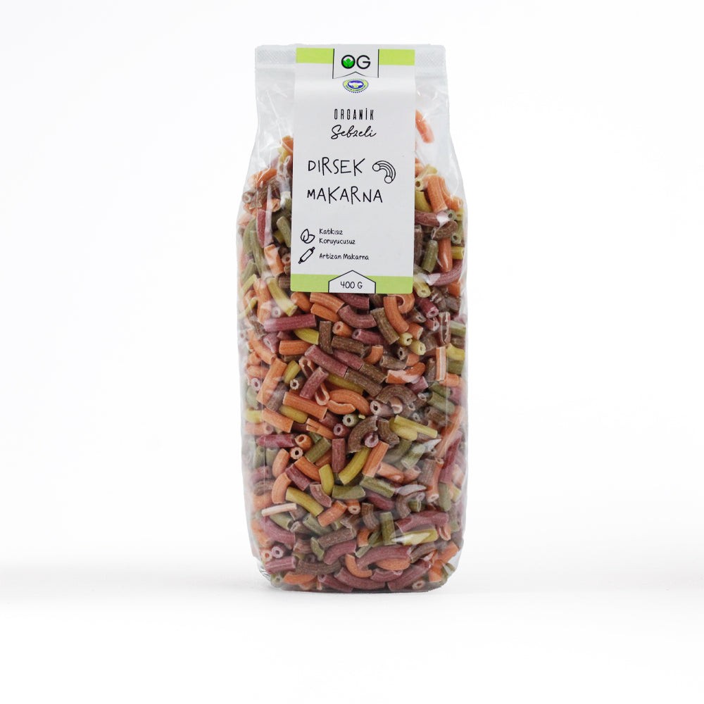 Organik Sebzeli Artizan Dirsek Makarna 400 gr