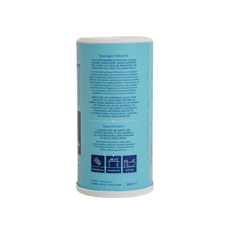 Öğütülmüş Sofra Tuzu (İyot İlaveli - Tuzluklu) 250 gr