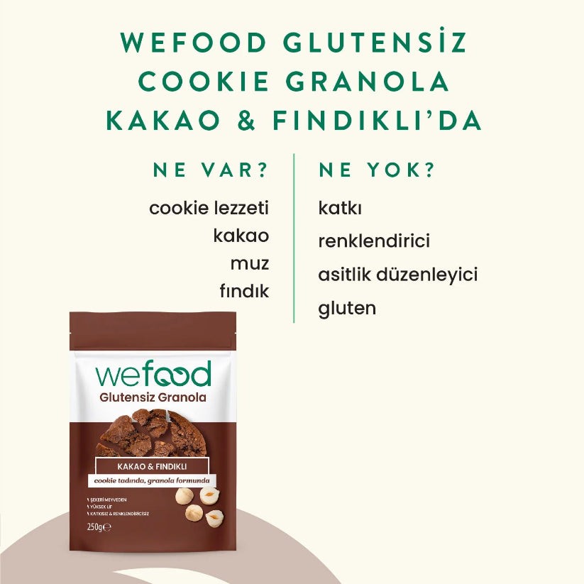 Glutensiz Granola Kakao & Fındıklı 250 gr