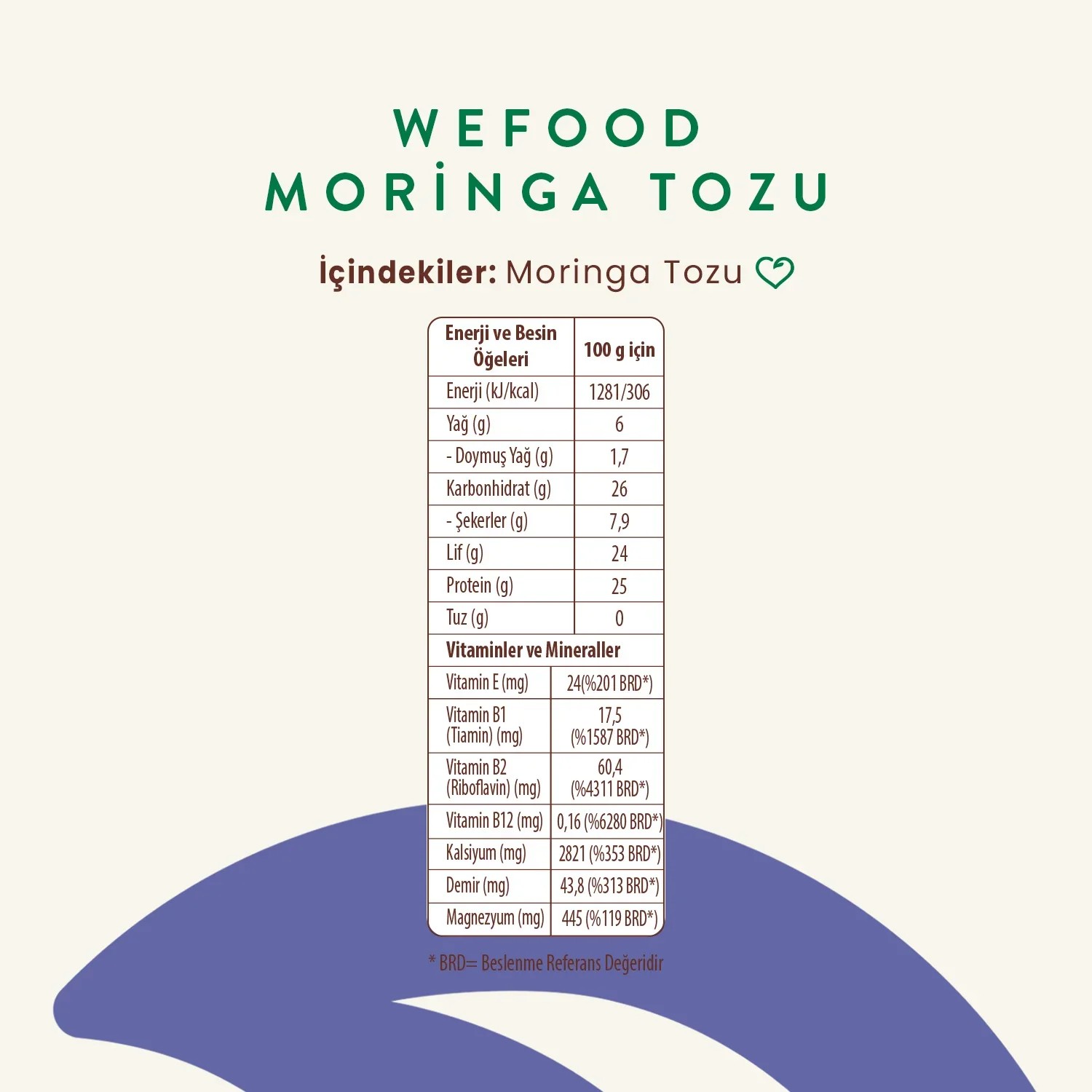 Moringa Tozu 100 gr