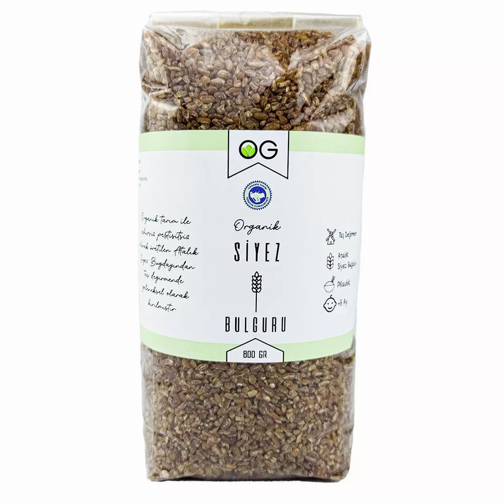 Organik Pilavlık Siyez Bulguru 800 gr (+8 Ay)