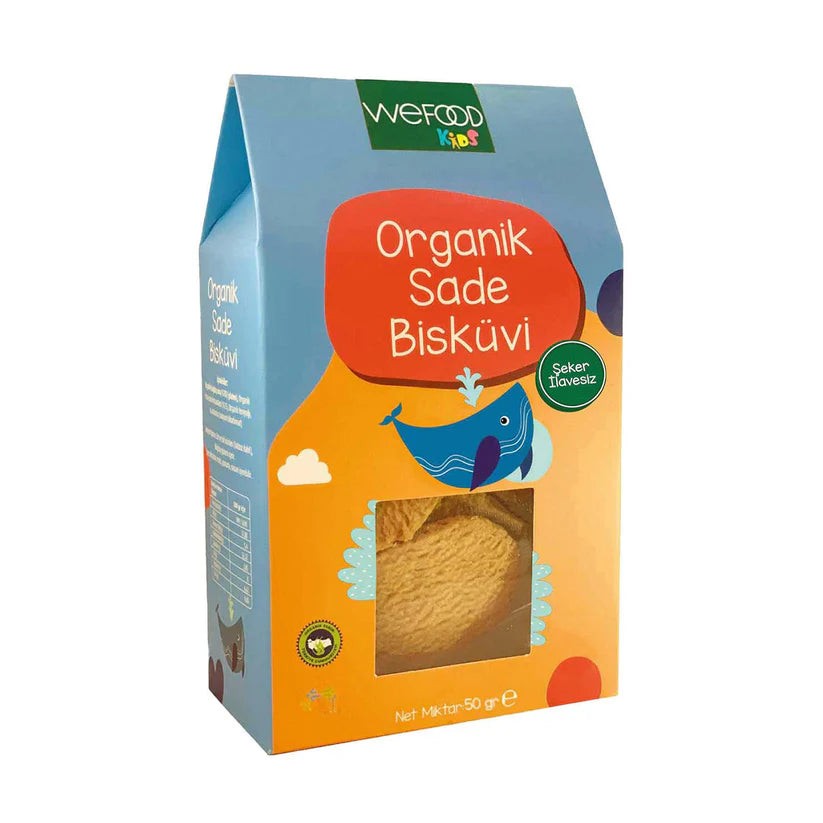 Kids Organik Sade Bisküvi 50 gr (Tereyağlı)