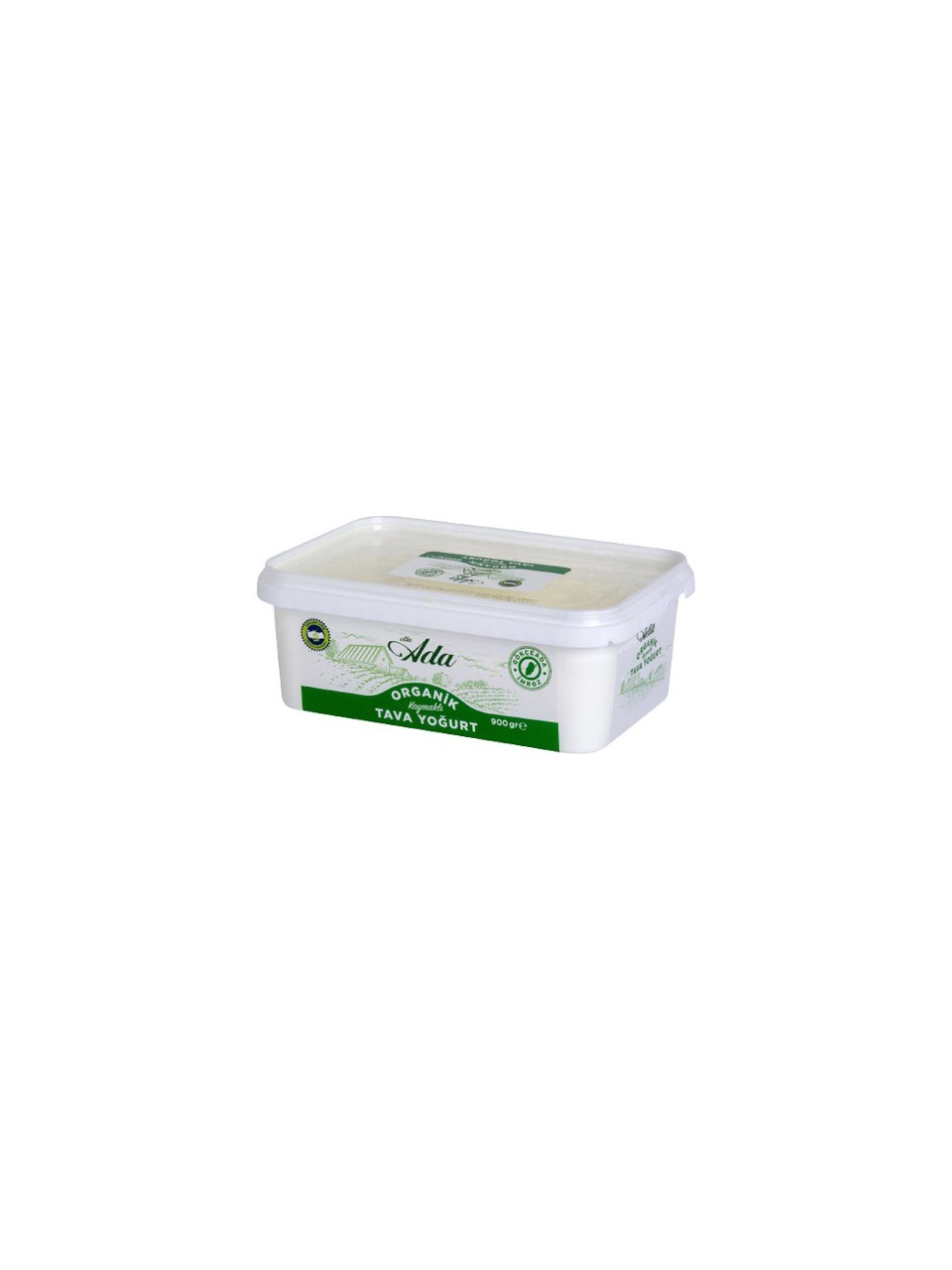Organik Tam Yağlı Kaymaklı Yoğurt 900 gr