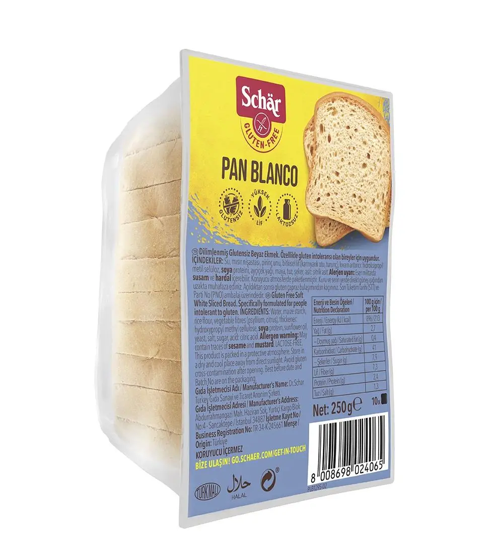 Glütensiz Pan Blanco Beyaz Ekmek 250 g