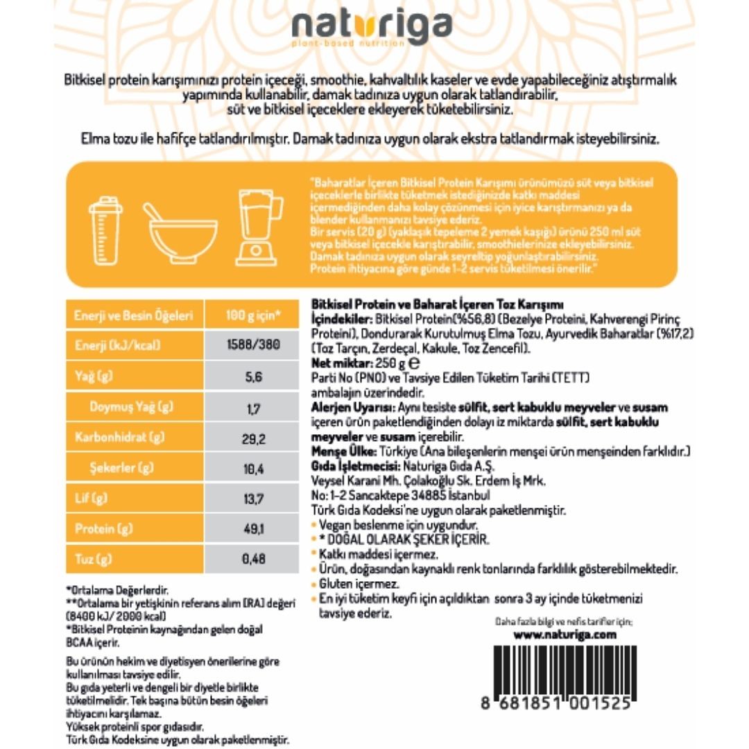 Ayurvedik Protein Karışımı 250 Gr