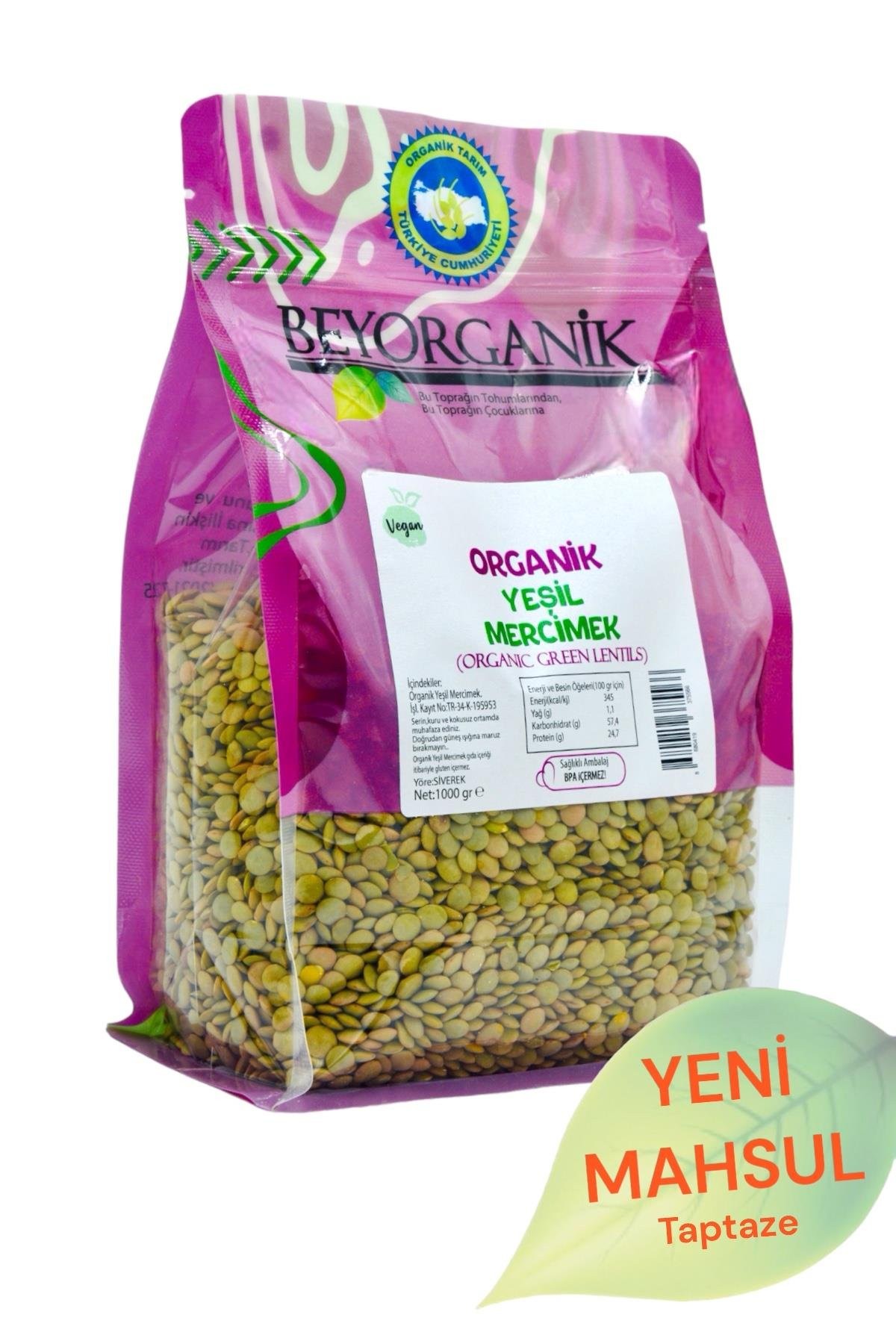 Yeşil Mercimek 1 kg