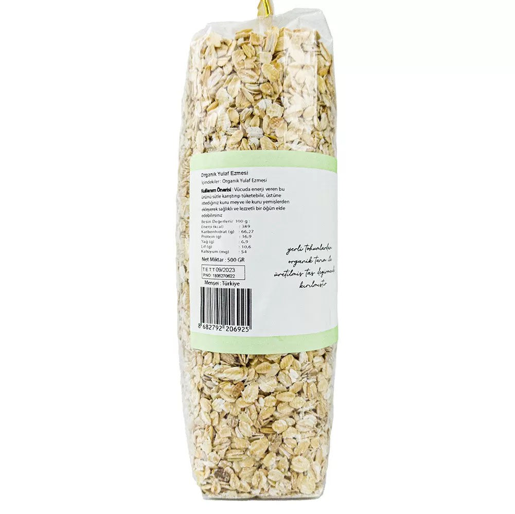 Organik Yulaf Ezmesi 500 Gr (+6 Ay)