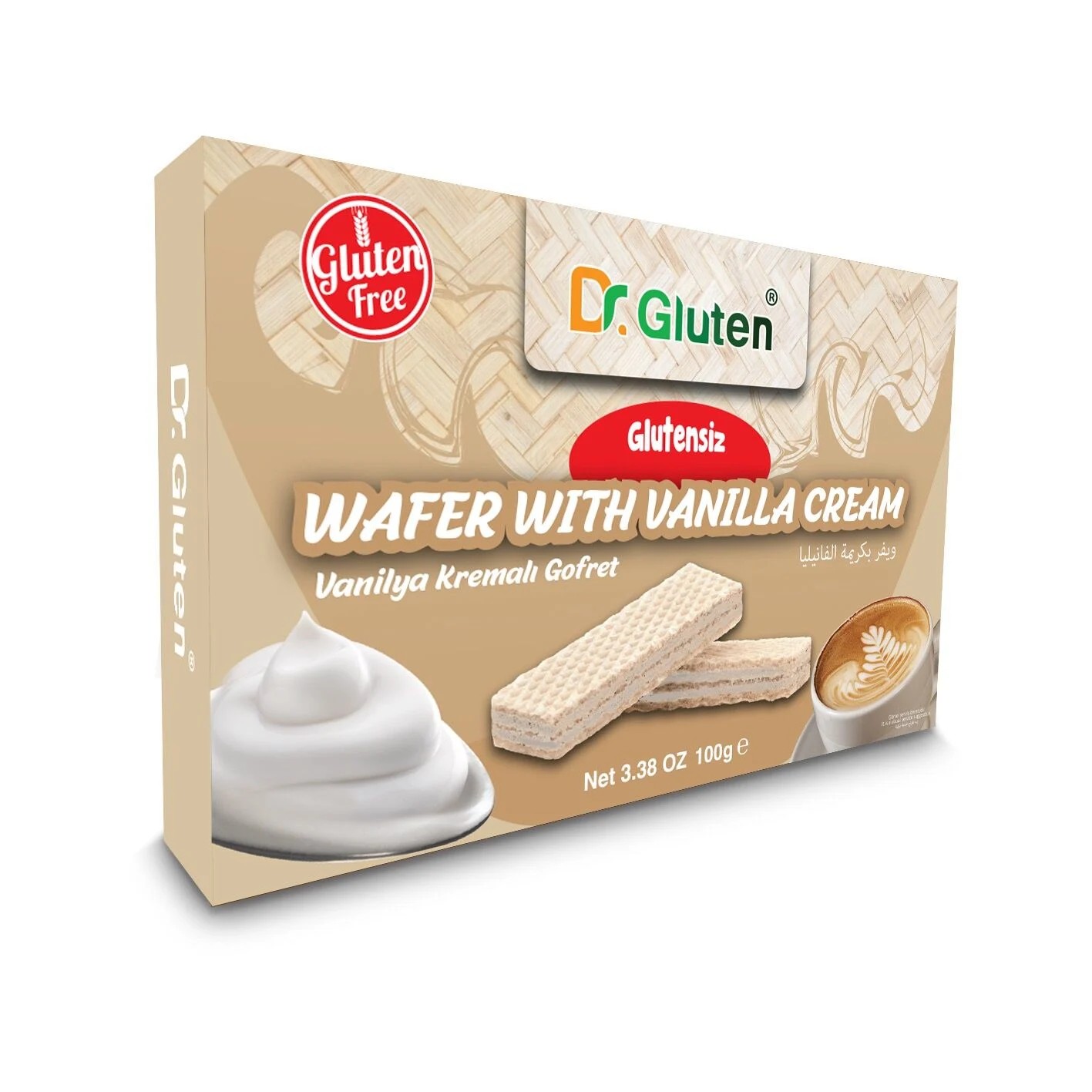 Glutensiz Vanilyalı Gofret 100 gr