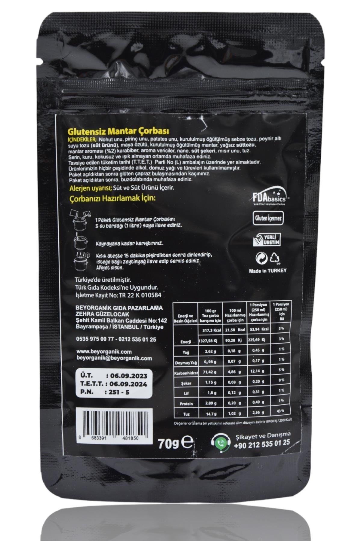 Glutensiz Mantar Çorbası