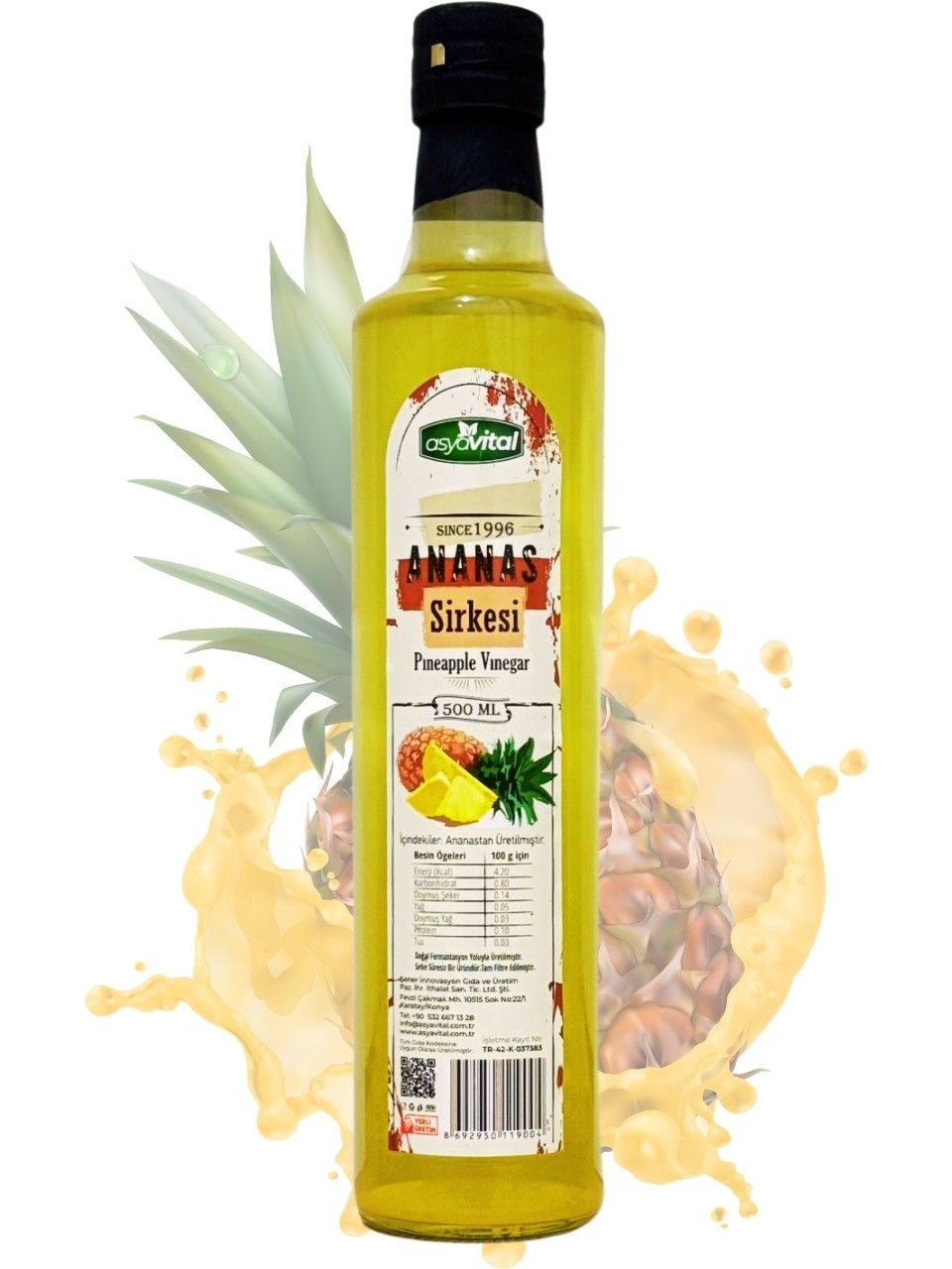 Ananas Sirkesi 500 gr