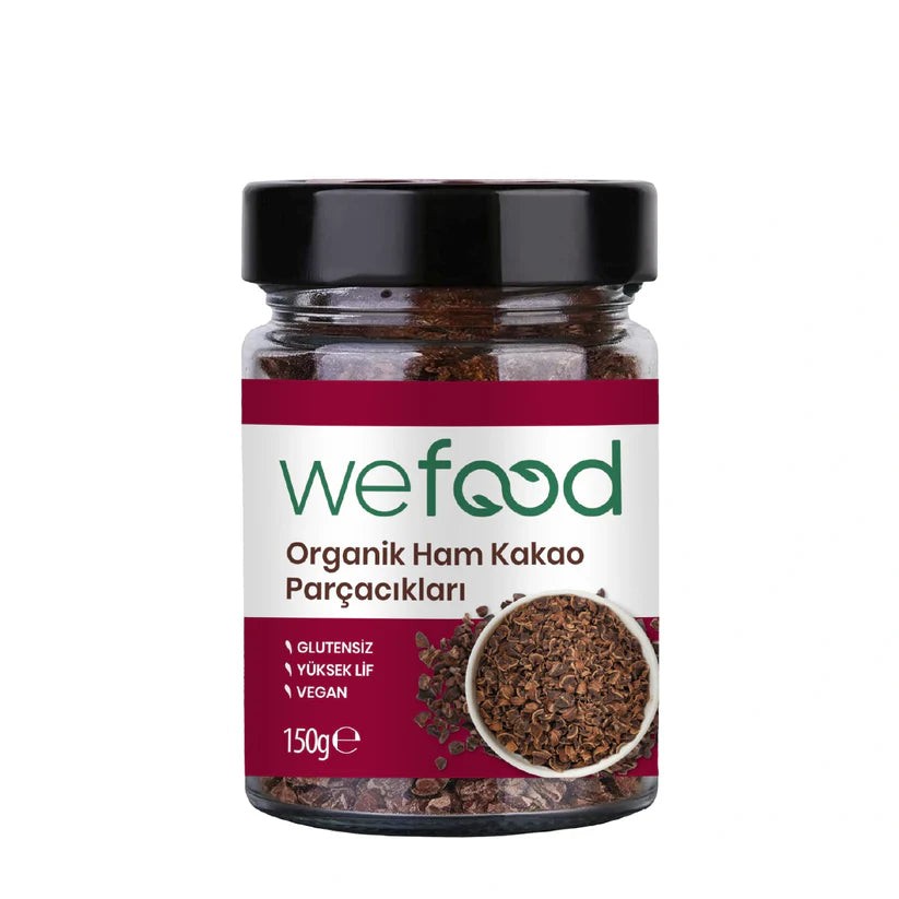 Organik Ham Kakao Parçacıkları 150 gr (Kakao Nibs)
