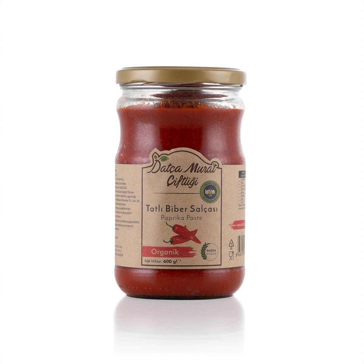 Organik Tatlı Biber Salçası (600 g)