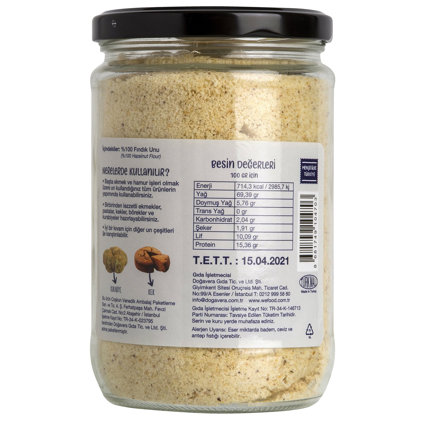 Fındık Unu 250 gr