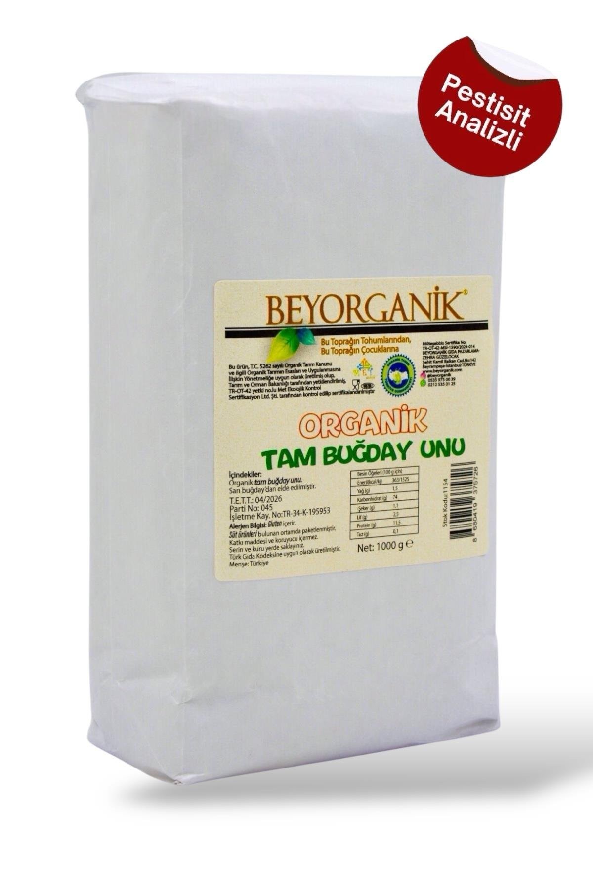 Tam Buğday Unu 1 kg