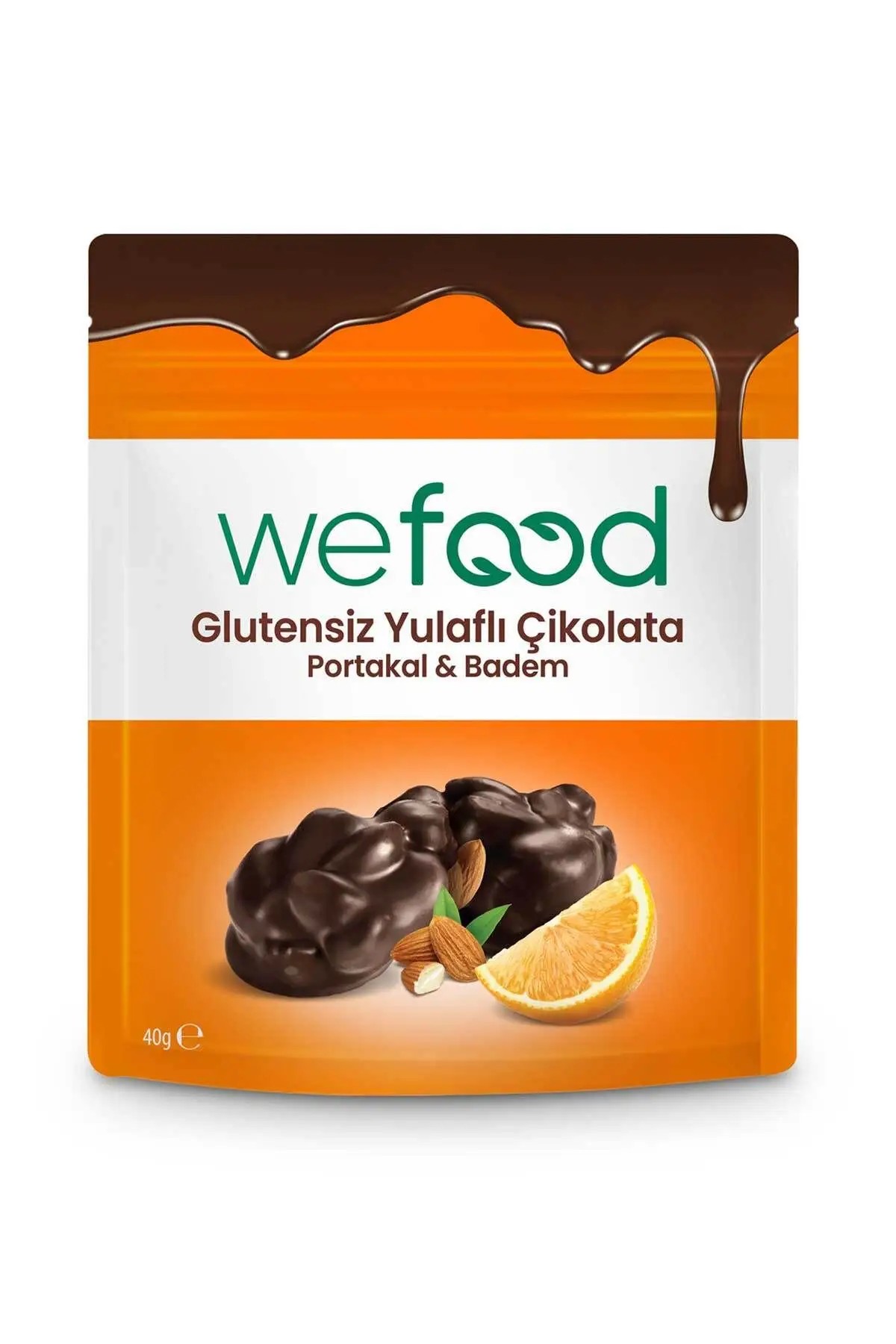 Yulaflı Çikolata Portakal Badem 40 gr