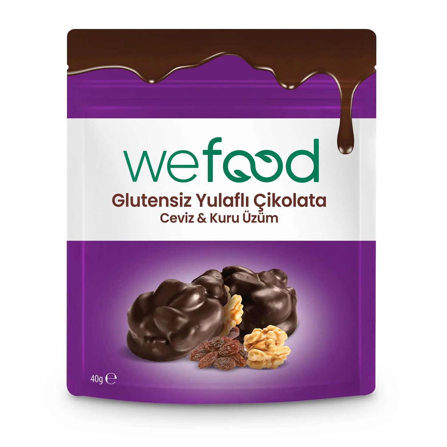 Yulaflı Çikolata Ceviz Kuru Üzüm 40 gr