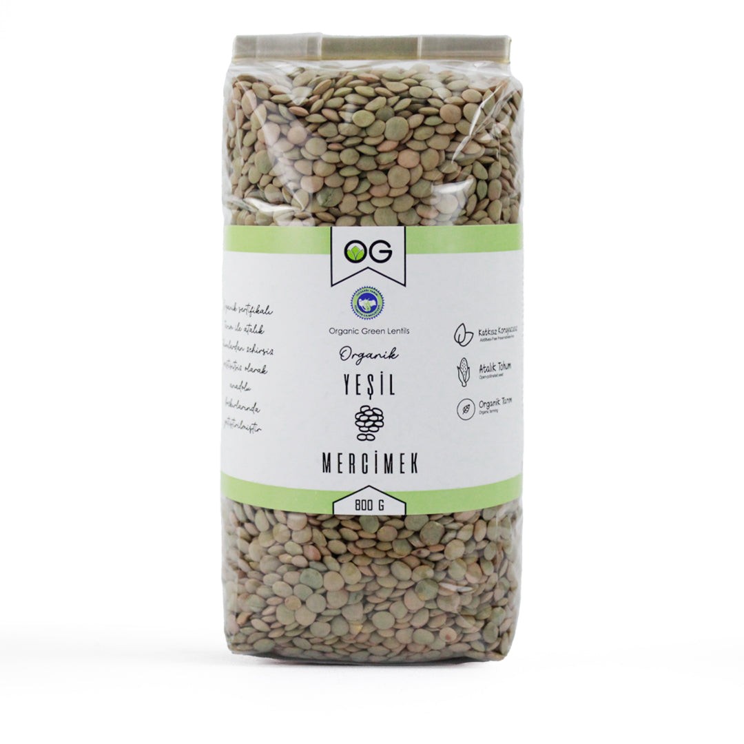 Organik Yeşil Mercimek 800 gr
