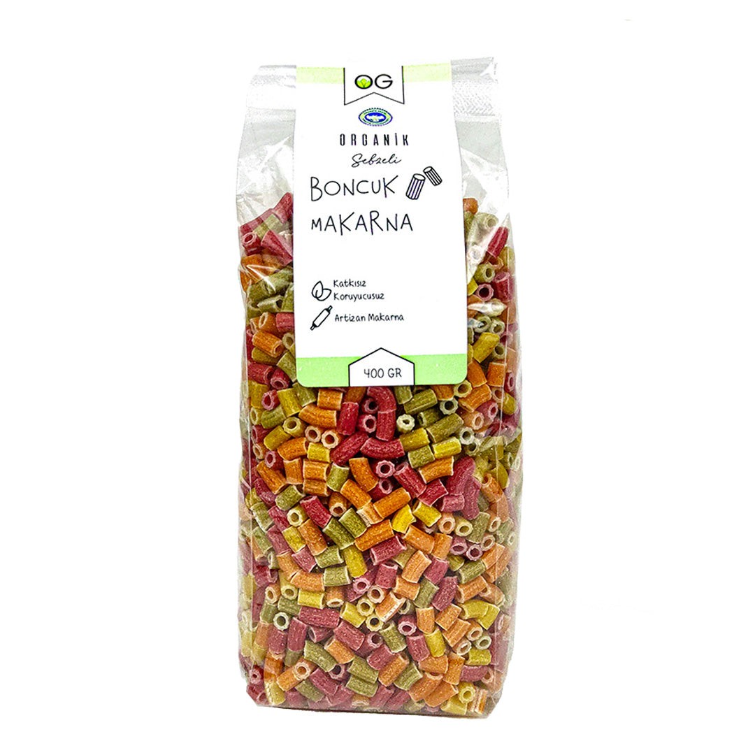 Organik Sebzeli Artizan Boncuk Makarna 400 gr