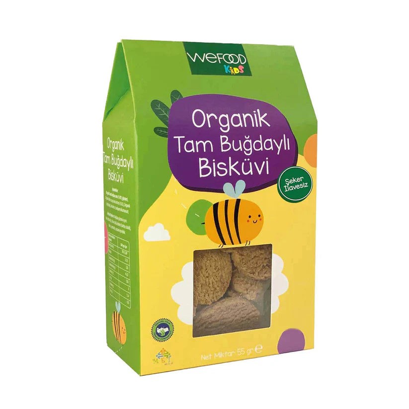 Kids Organik Tam Buğdaylı Bisküvi 55 gr