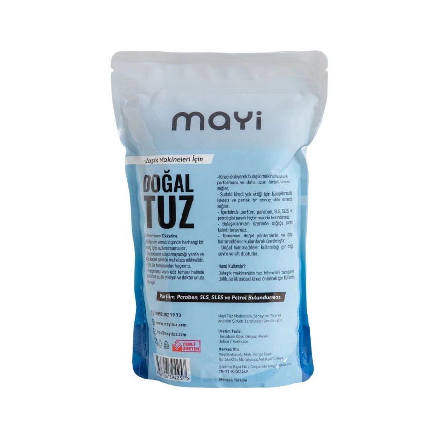 Doğal Bulaşık Makinası Tuzu 1500 gr