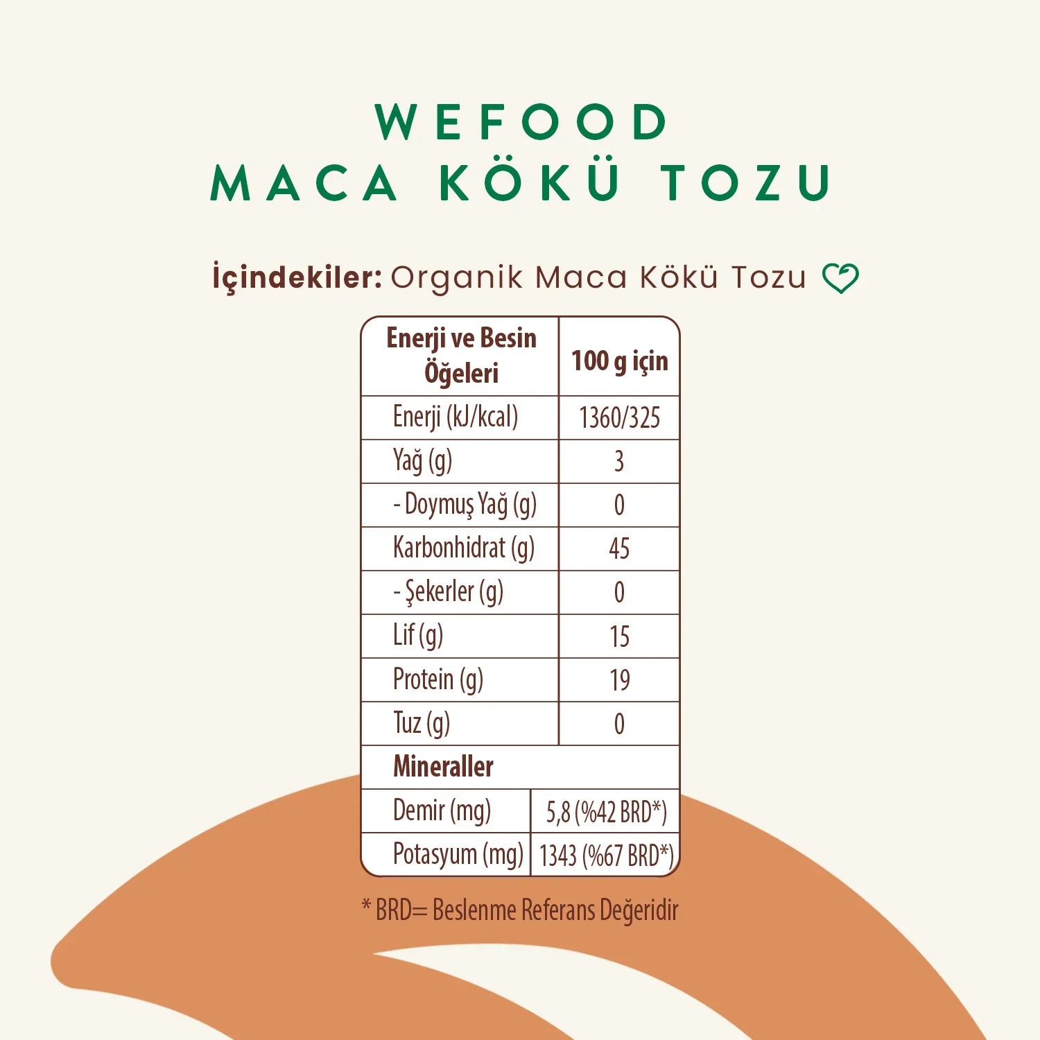 Maca Tozu 100 gr