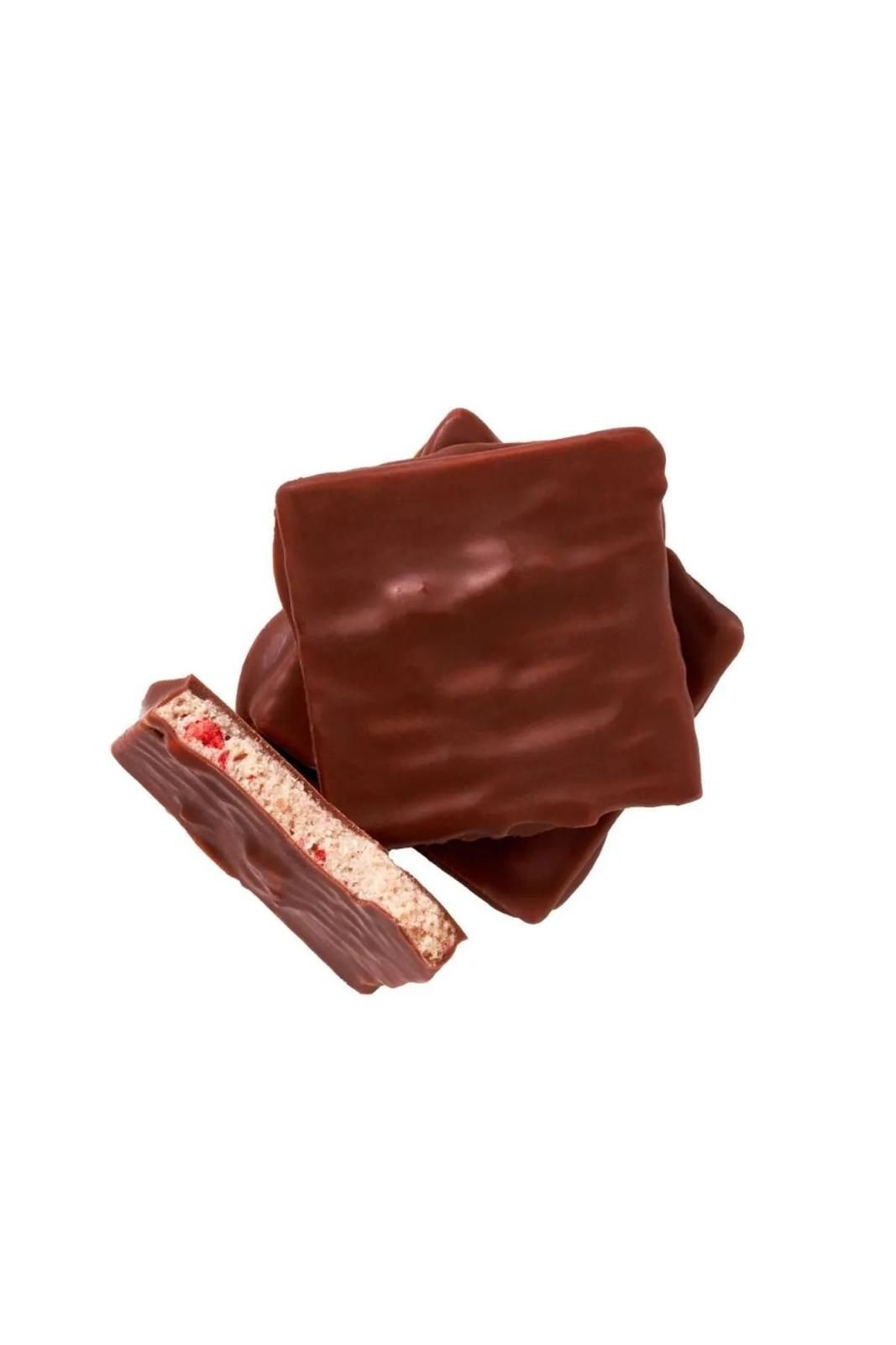 Fındık Ve Çilek Dolgulu Organik Sütlü Çikolata 85 gr
