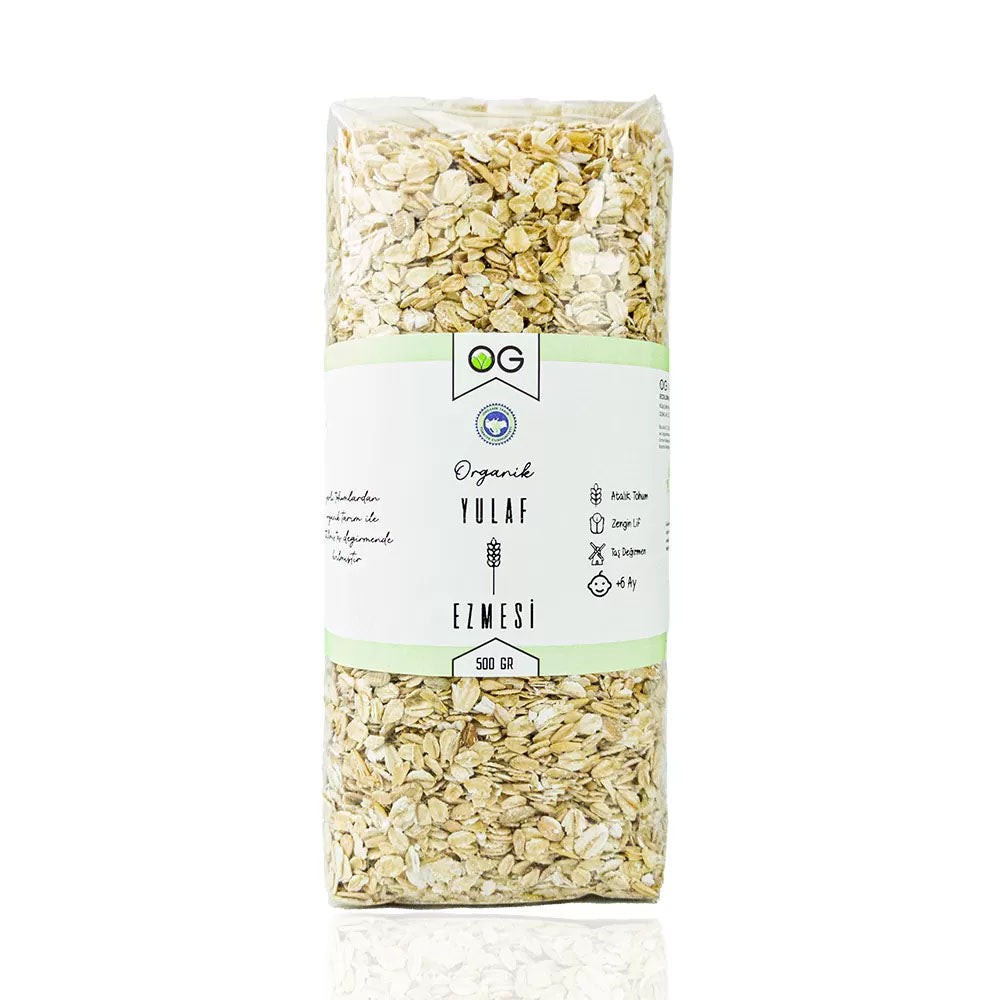Organik Yulaf Ezmesi 500 Gr (+6 Ay)