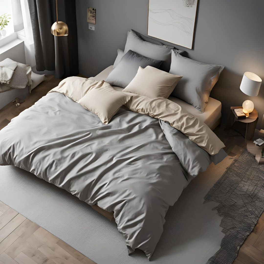 Lastikli Çarşaflı Nevresim Takımı Çift Kişilik (2 Adet Yastık Kılıflı)