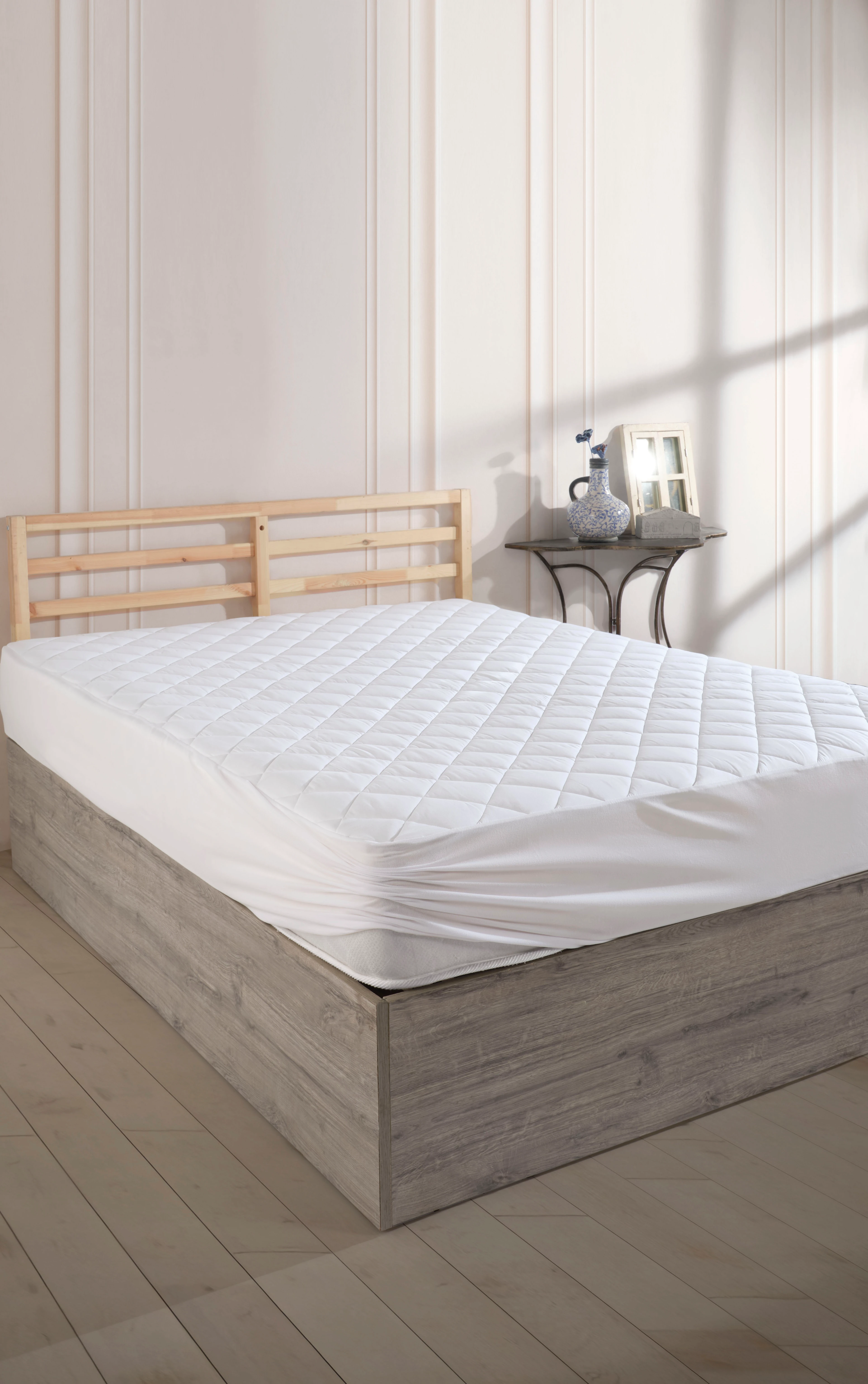 Adelya Mikrofiber Alez Kapitone Fitted Yatak Koruyucu Alez (15 Ebat)