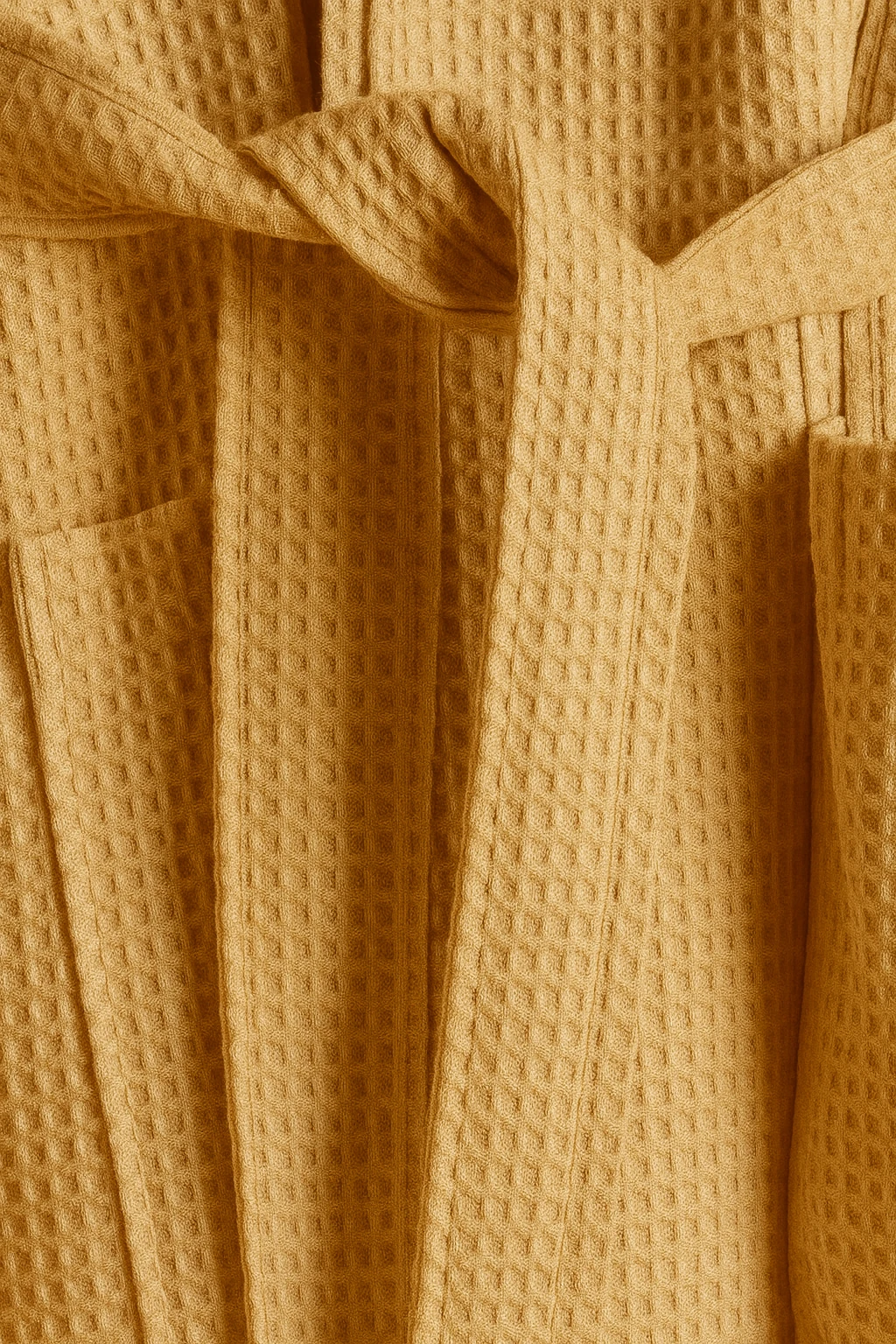 Premium Gofret Desen Bej Lüks Bornoz, Çeyizlik Bornoz, Standart Beden - L/XL