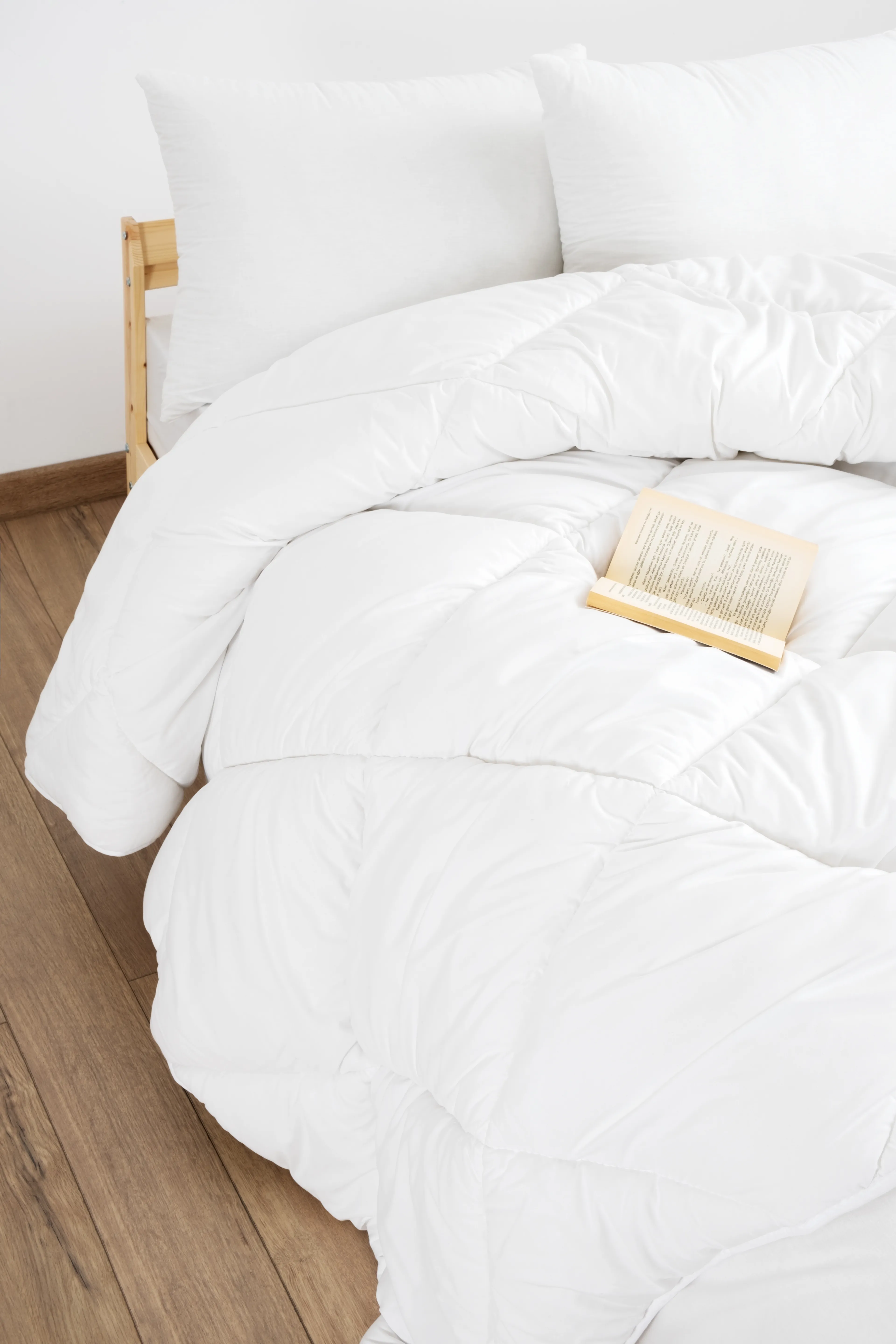 Beyaz Soft Kışlık Tek Kişilik Yorgan 155 x 215 cm