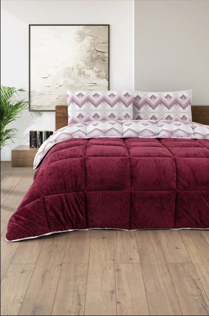 Battal Boy Lüx Wellsoft Yorgan Çift Taraflı Yastık Kılıflı 215x235 cm Yorgan + Yastık Kılıfı Set