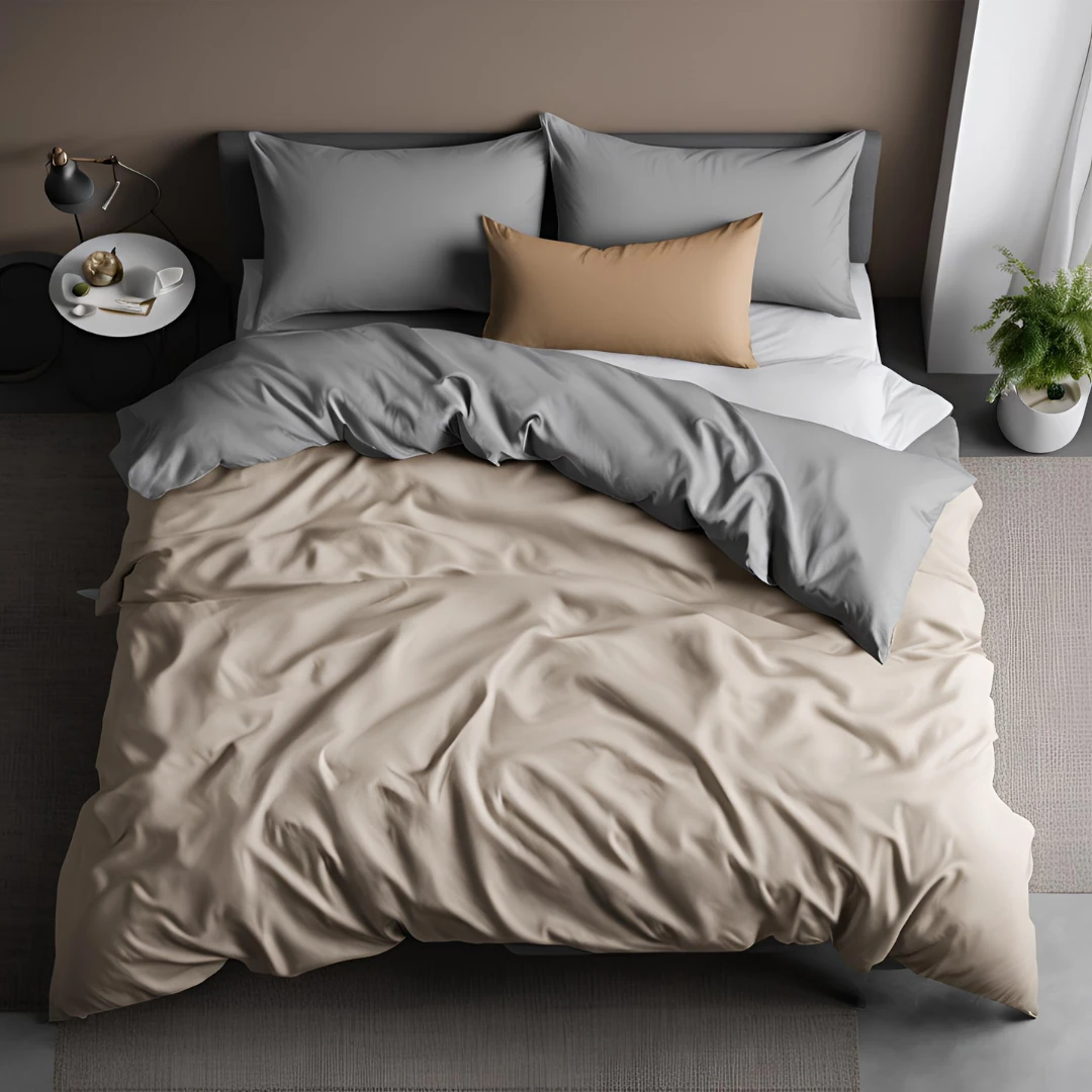 Lastikli Çarşaflı Nevresim Takımı Tek Kişilik (1 Adet Yastık Kılıflı)