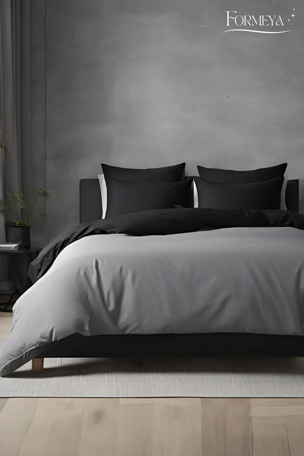 Lastikli Çarşaflı Nevresim Takımı Tek Kişilik (1 Adet Yastık Kılıflı)