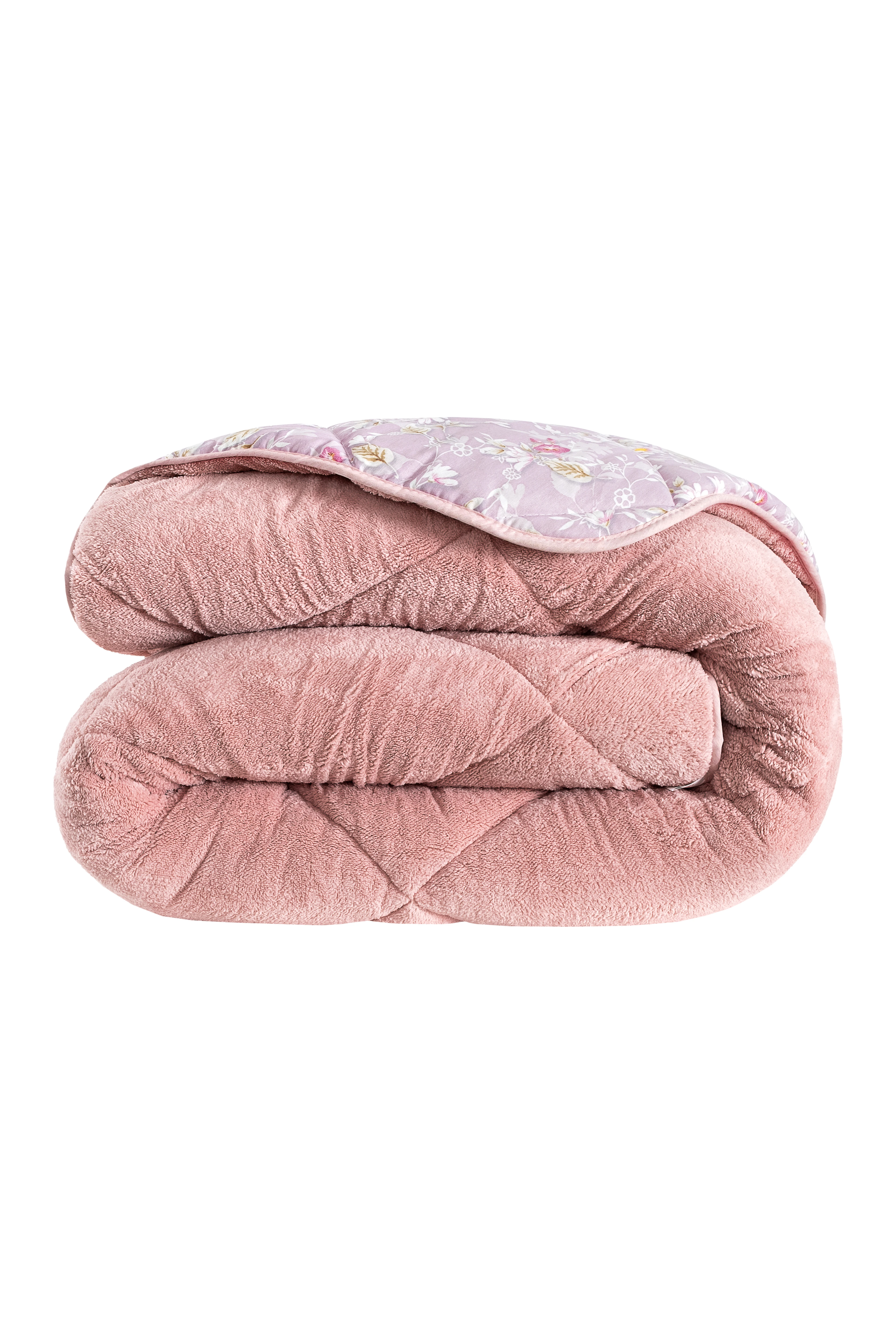 Nordelle Battal Boy Lüx Wellsoft Yorgan Çift Taraflı - 2 Adet Yastık Kılıflı Yorgan Seti 215x235 cm - Pudra