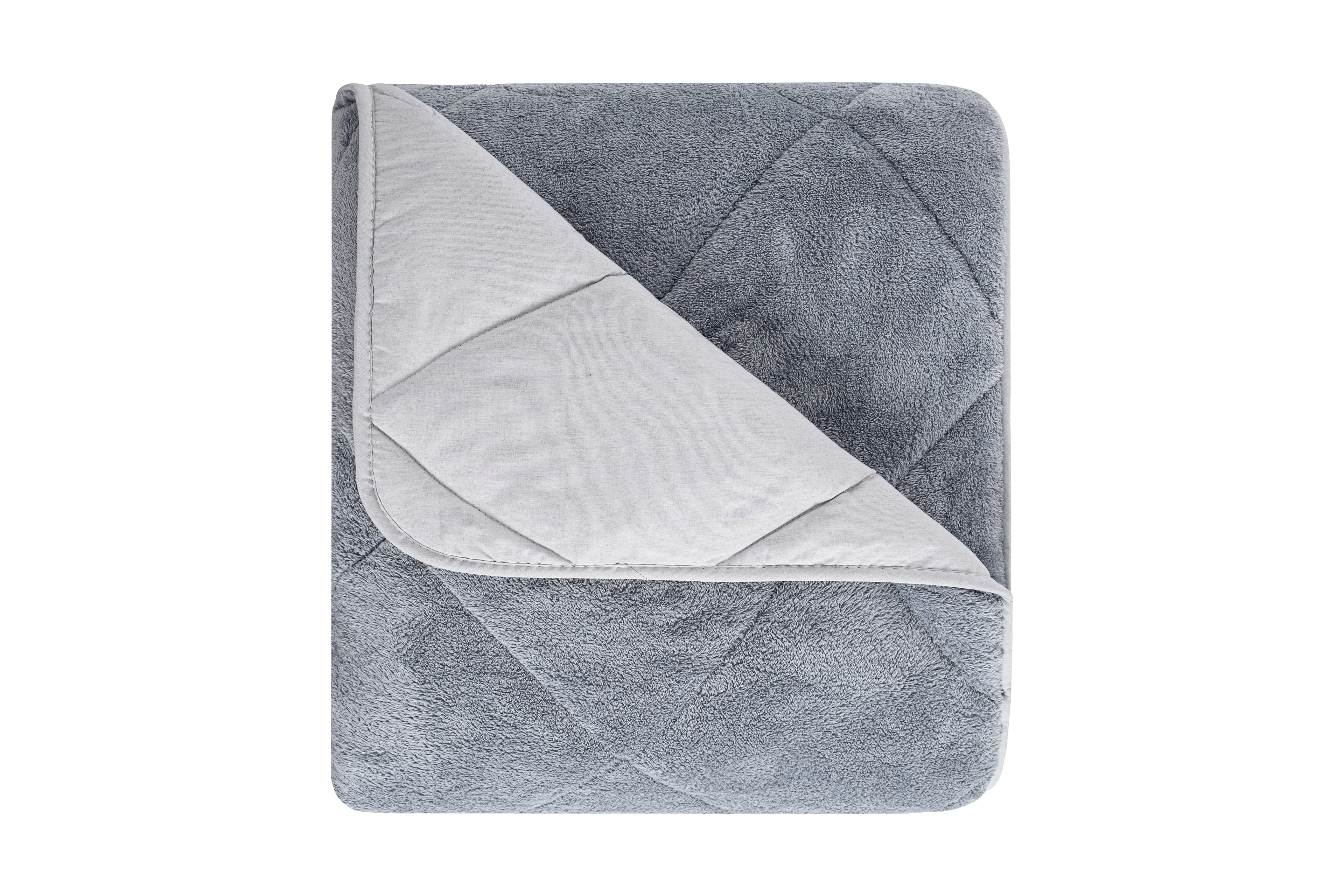 Çift Kişilik Lüx Gri Wellsoft Yorgan Çift Taraflı 195x215 cm