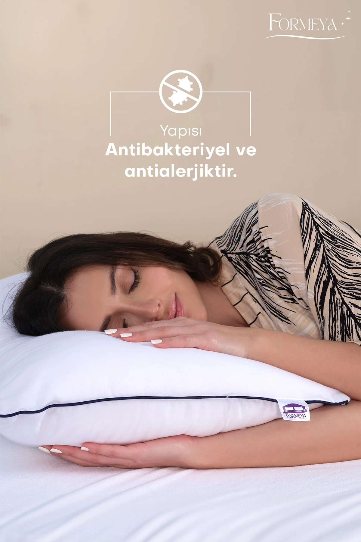 Climate %100 Pamuk Dış Kumaş Nano Jel Yastık Otel Yastığı 50*70 Cm 1100 gram