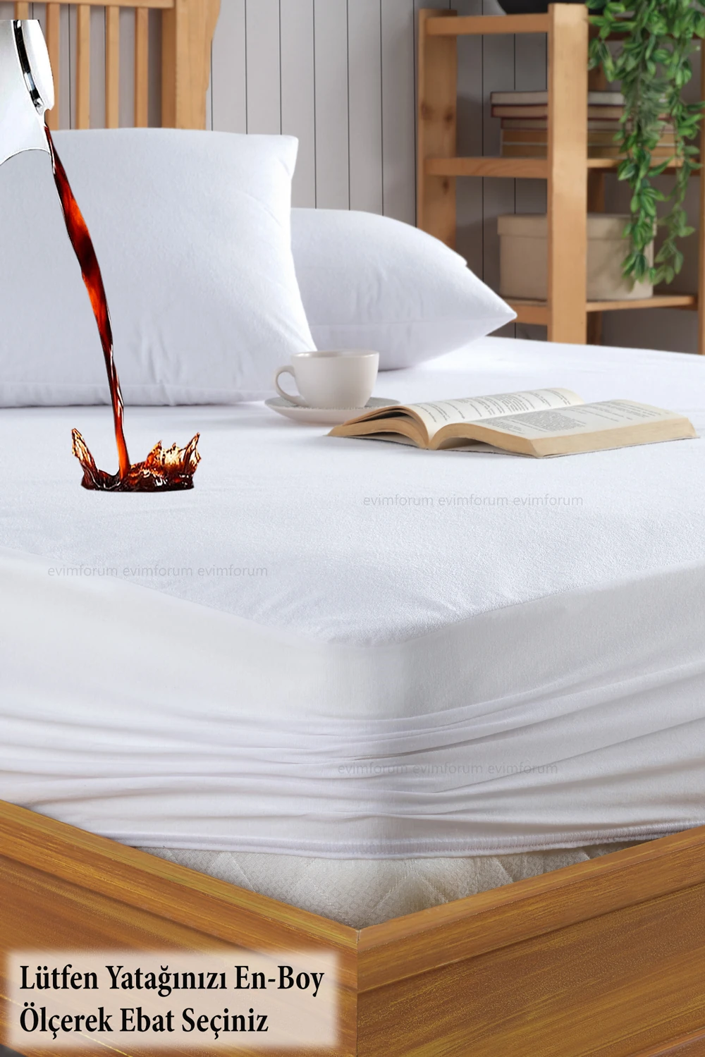 Set Beyaz Mikro Fitted Sıvı Geçirmez Alez ve 2 Adet Yastık Alezi (9 Ebat)