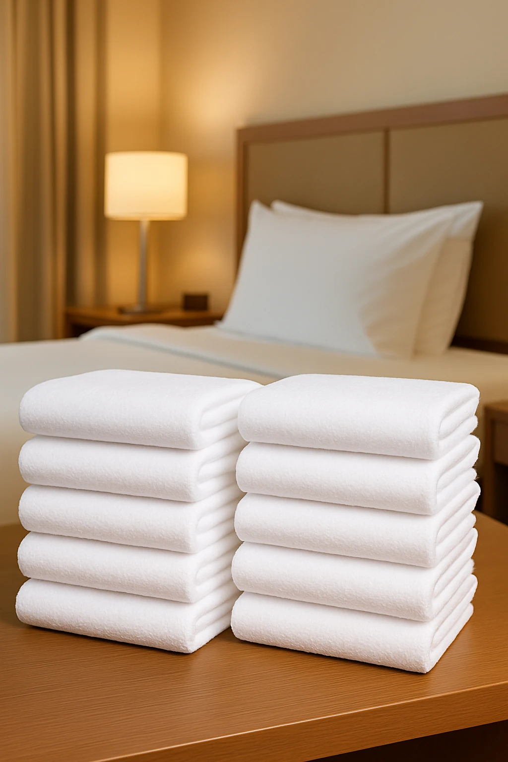 10 Adet Otel Havlusu Beyaz 50x85 cm 200 gram Bukle - Armür El Yüz Havlusu