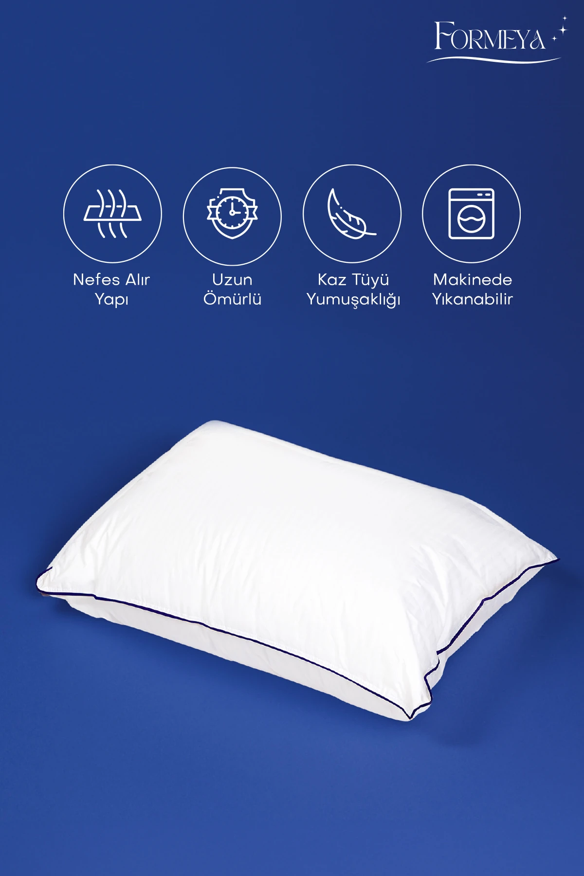 Climate %100 Pamuk Dış Kumaş Nano Jel Yastık Otel Yastığı 50*70 Cm 1100 gram